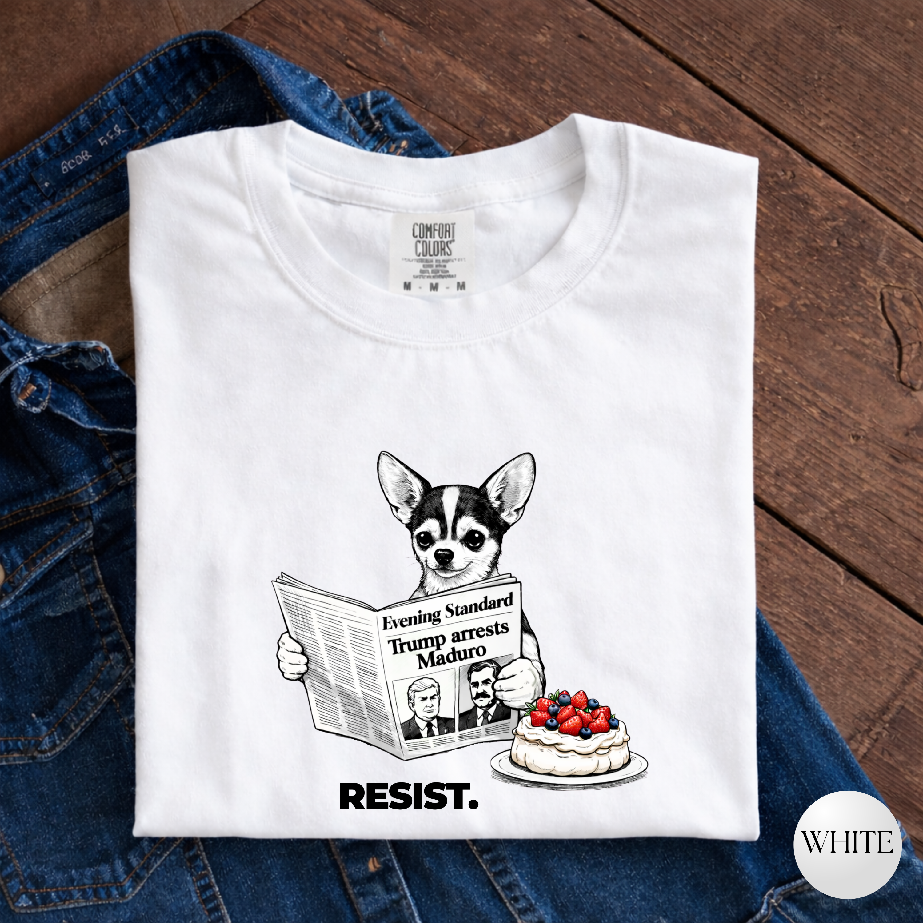 Breaking News Corgi Tee