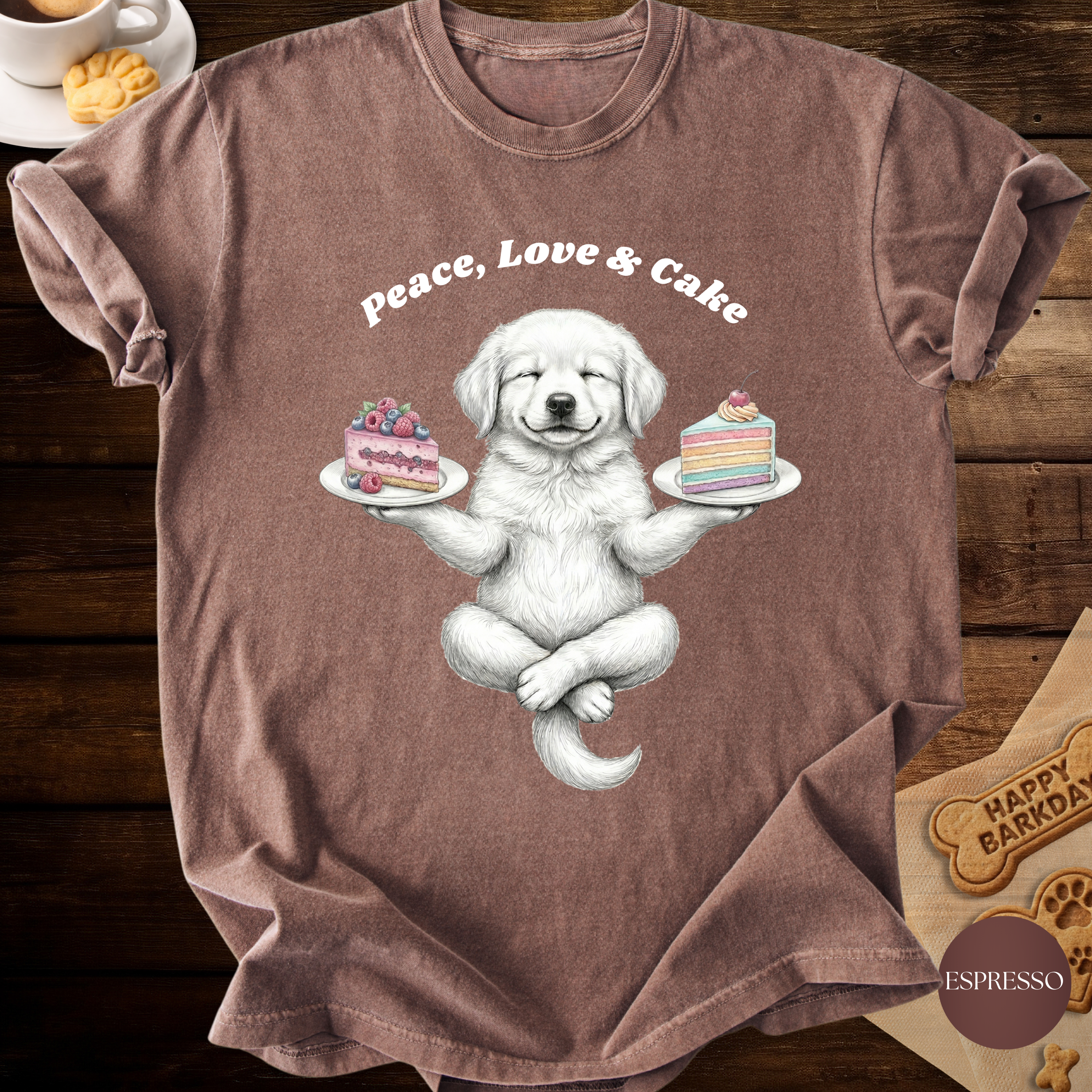 Peace, Love & Cake Tee