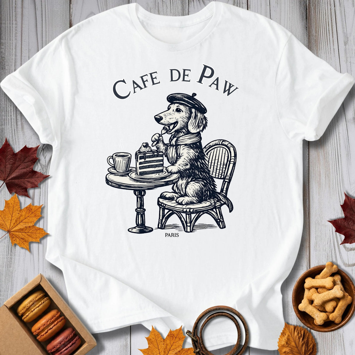 Cafe de Paw Tee - Pawtisserie - variant