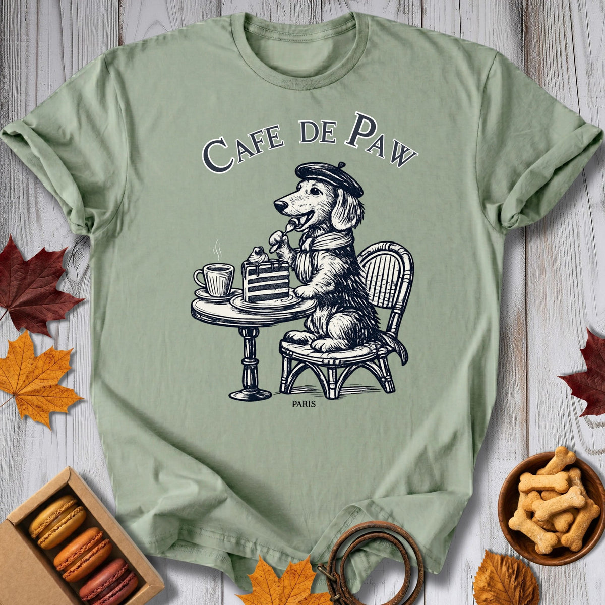 Cafe de Paw Tee - Pawtisserie - variant