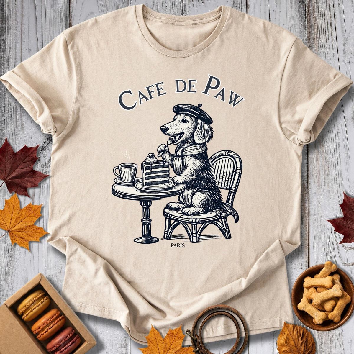 Cafe de Paw Tee - Pawtisserie - variant