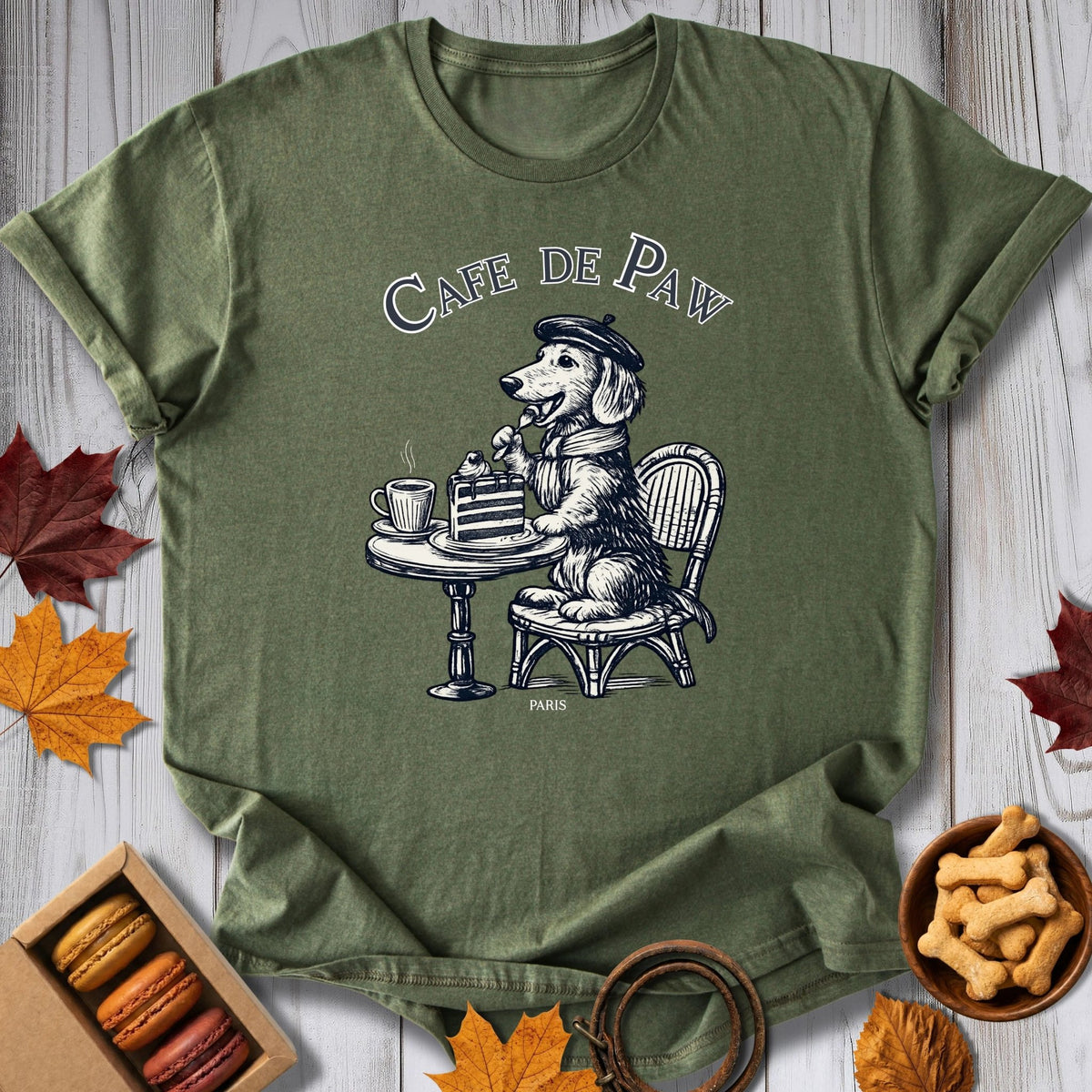 Cafe de Paw Tee - Pawtisserie - variant