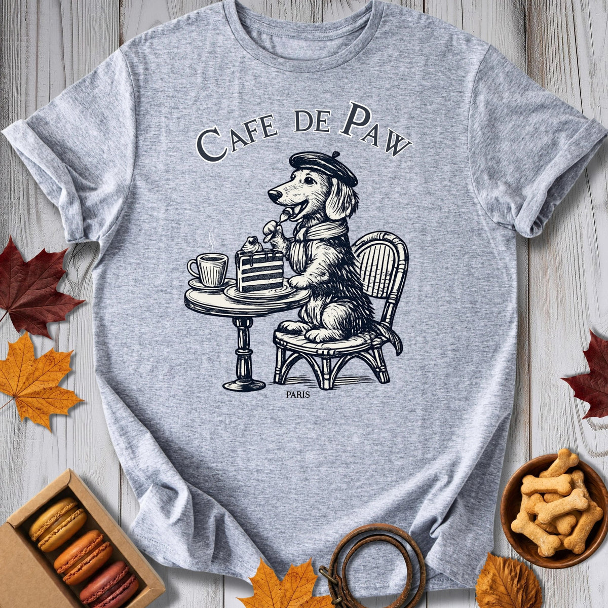 Cafe de Paw Tee - Pawtisserie - variant