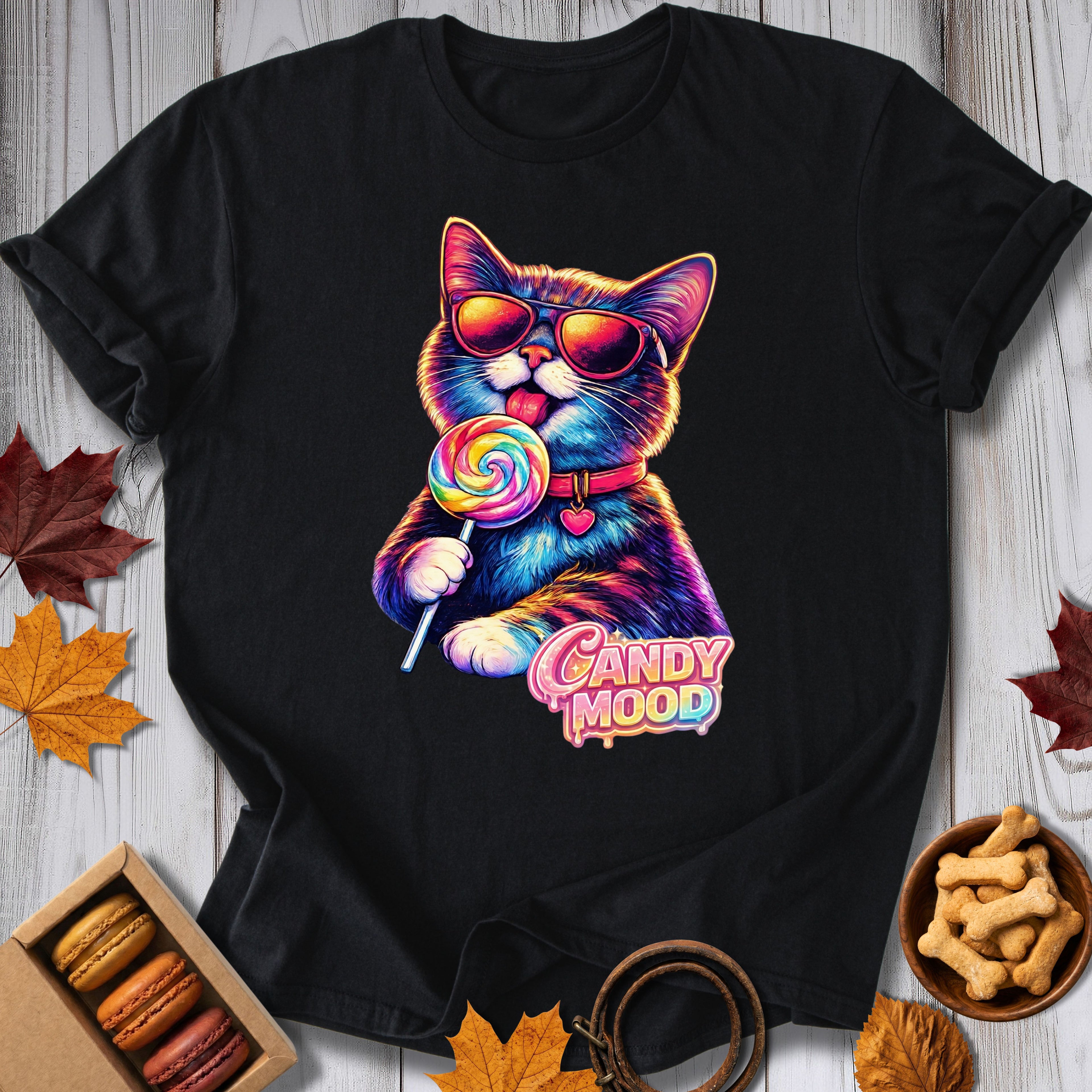 Candy Mood Cat Tee