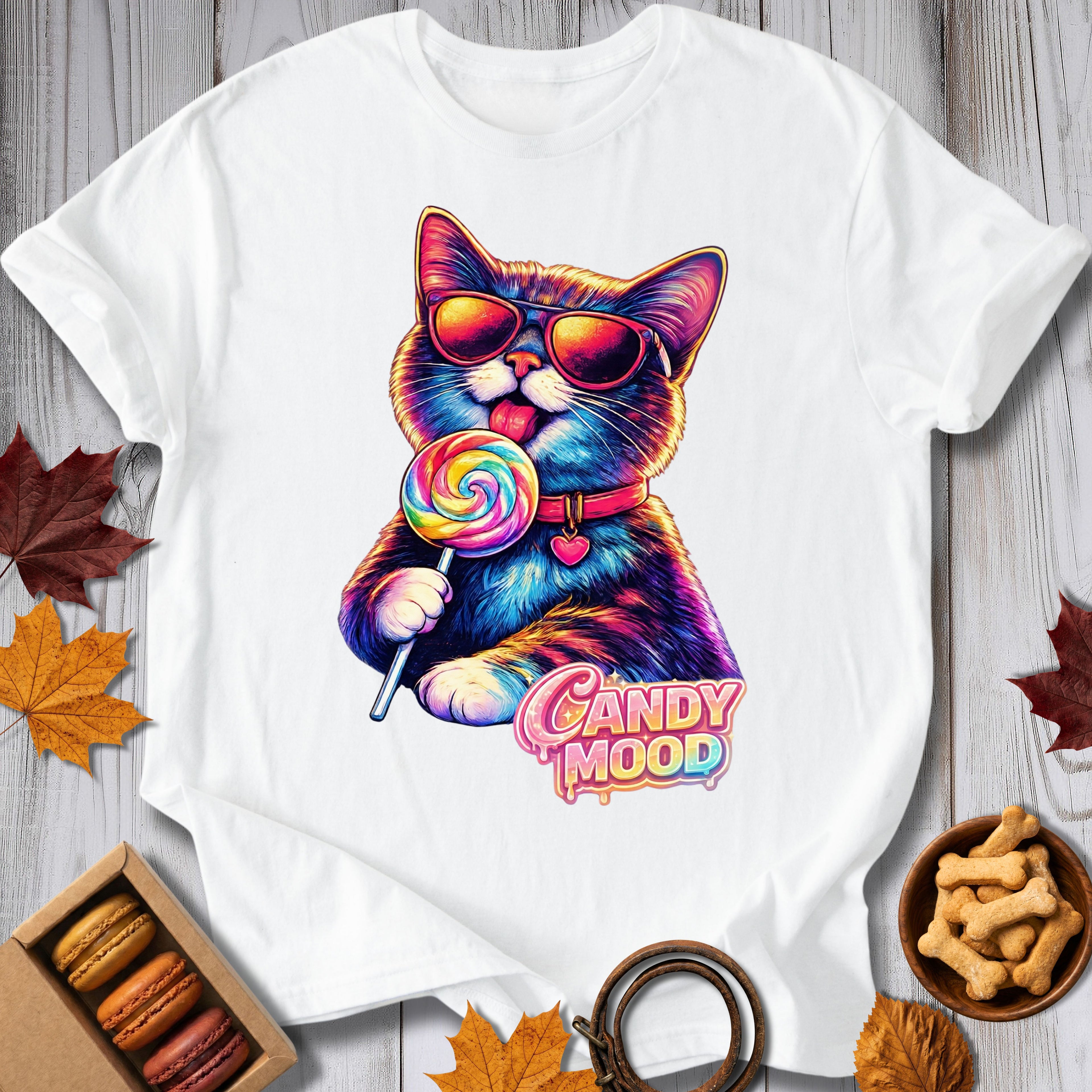 Candy Mood Cat Tee