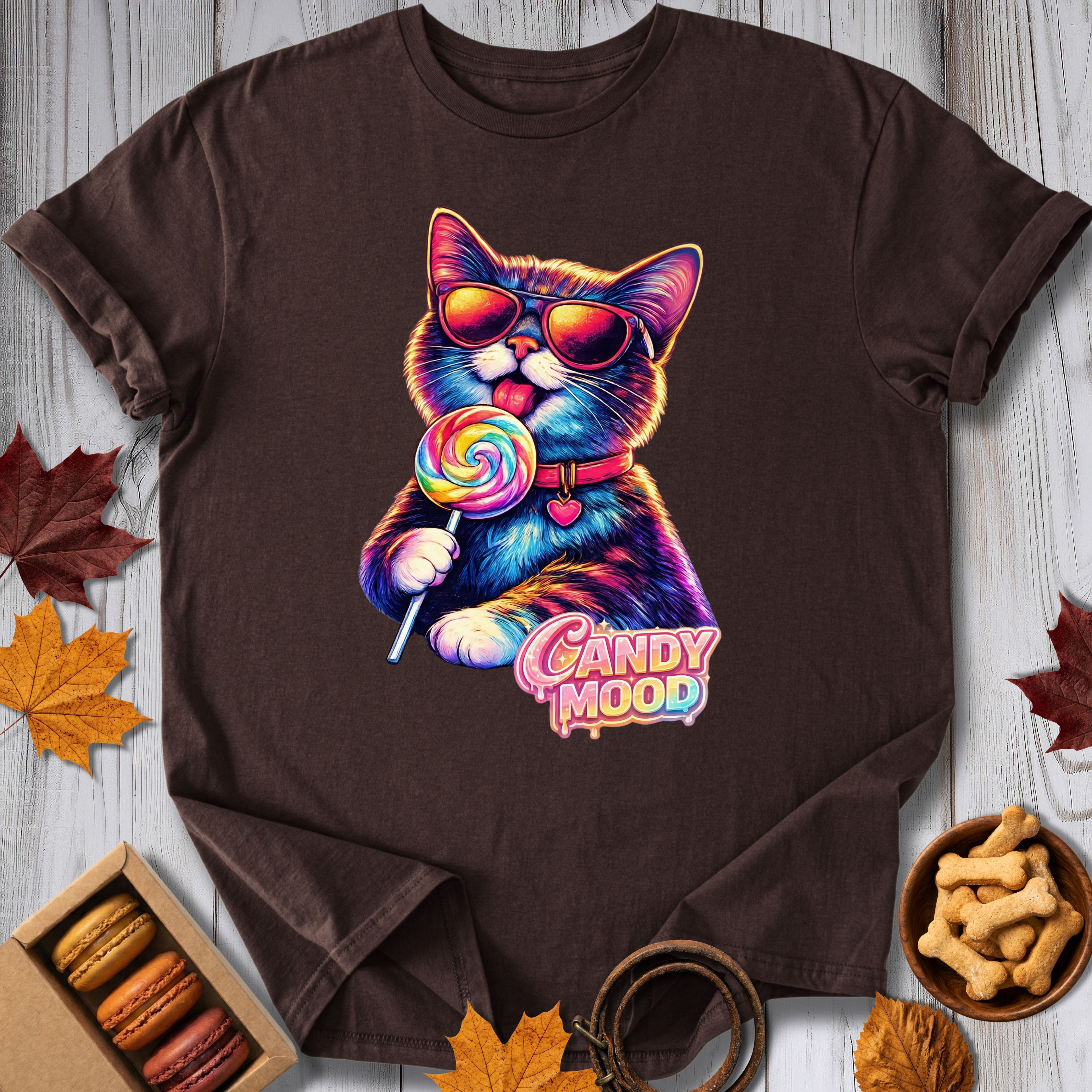 Candy Mood Cat Tee