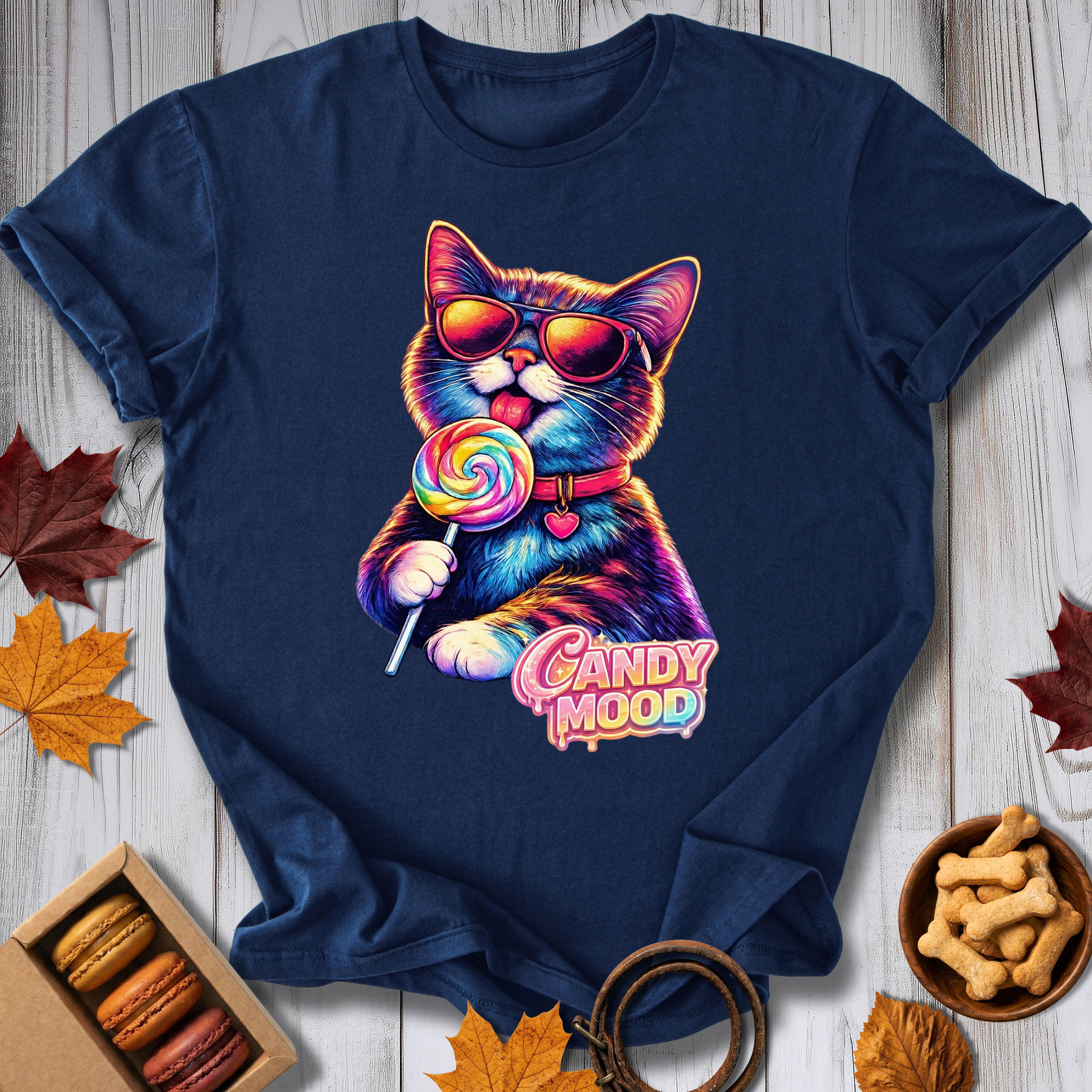 Candy Mood Cat Tee