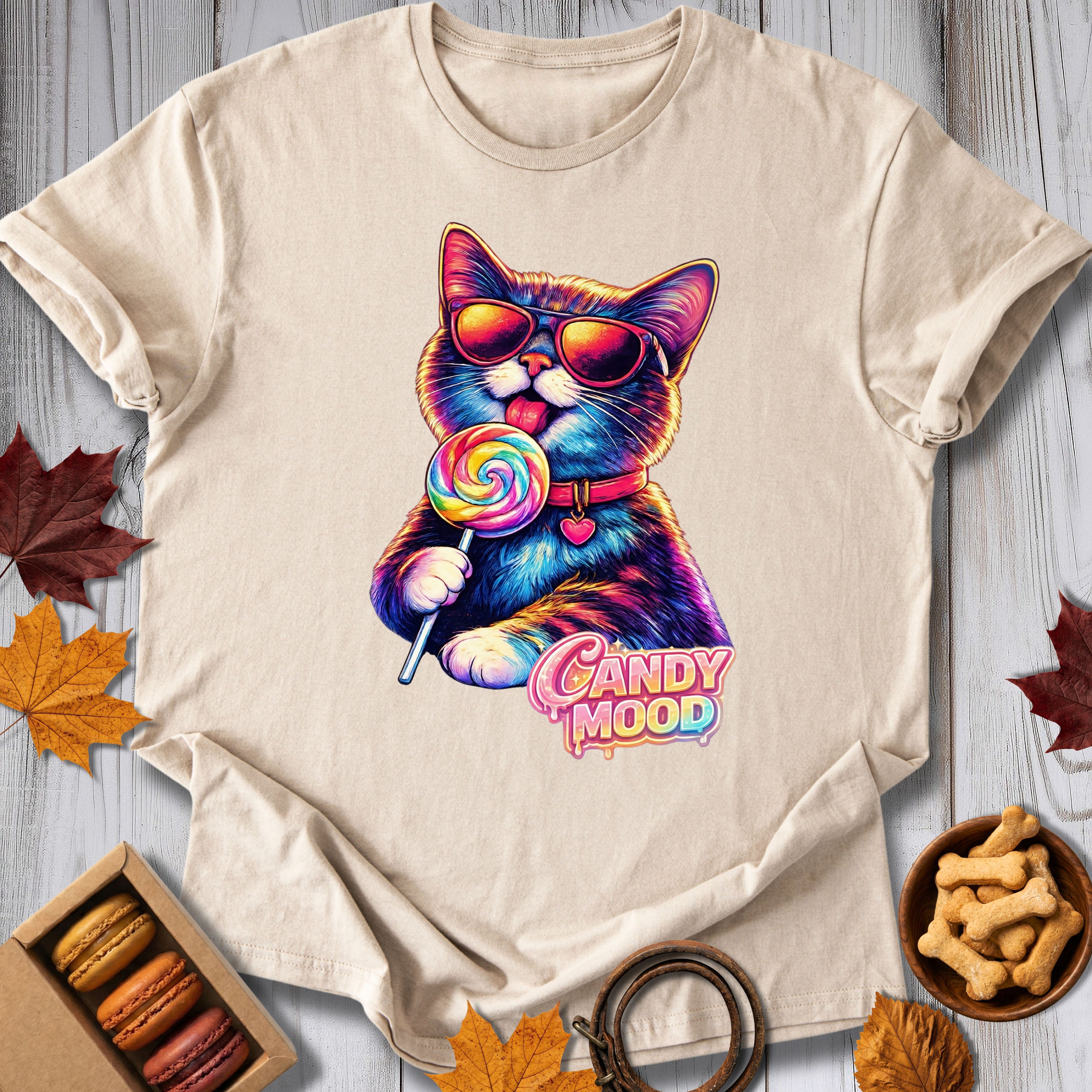 Candy Mood Cat Tee