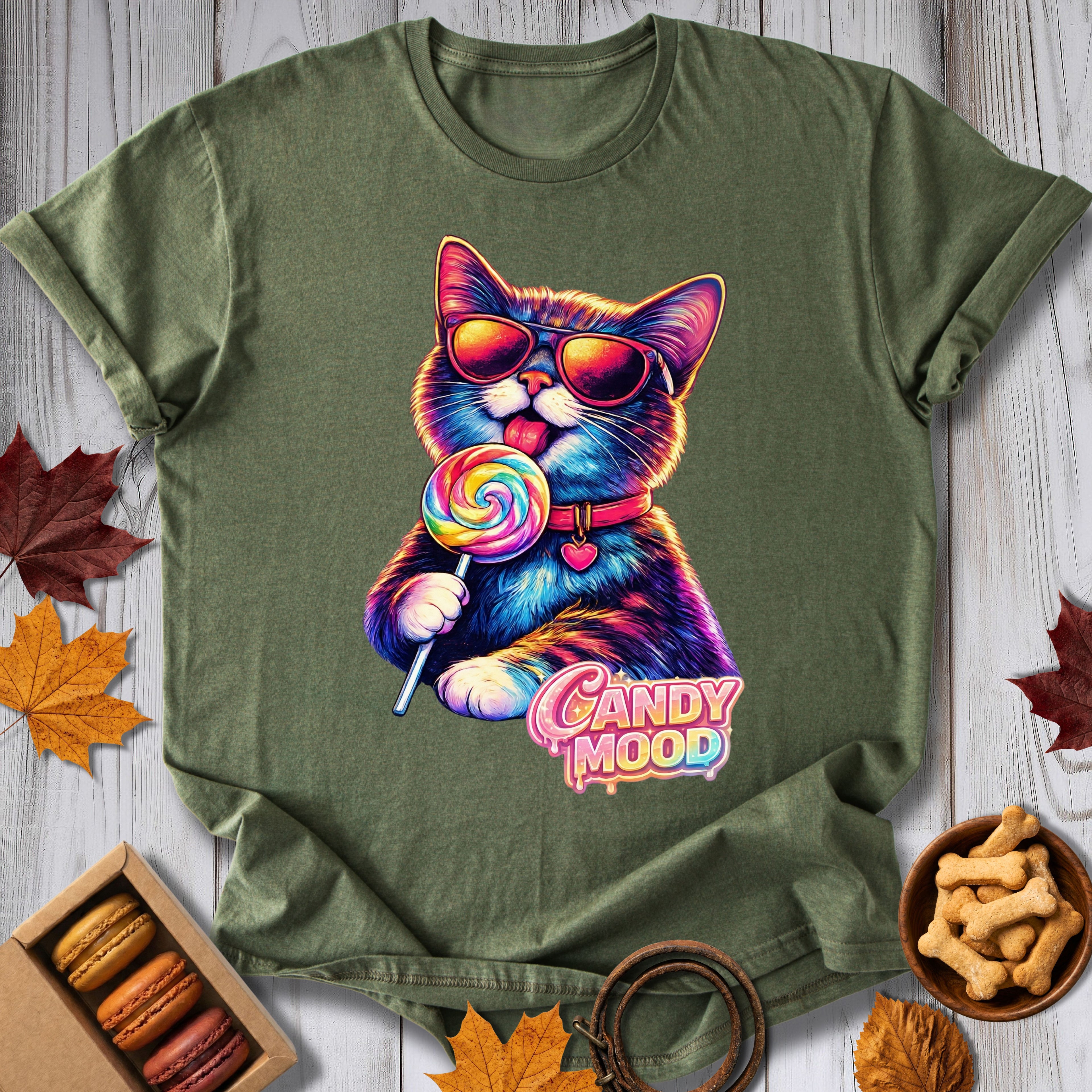 Candy Mood Cat Tee