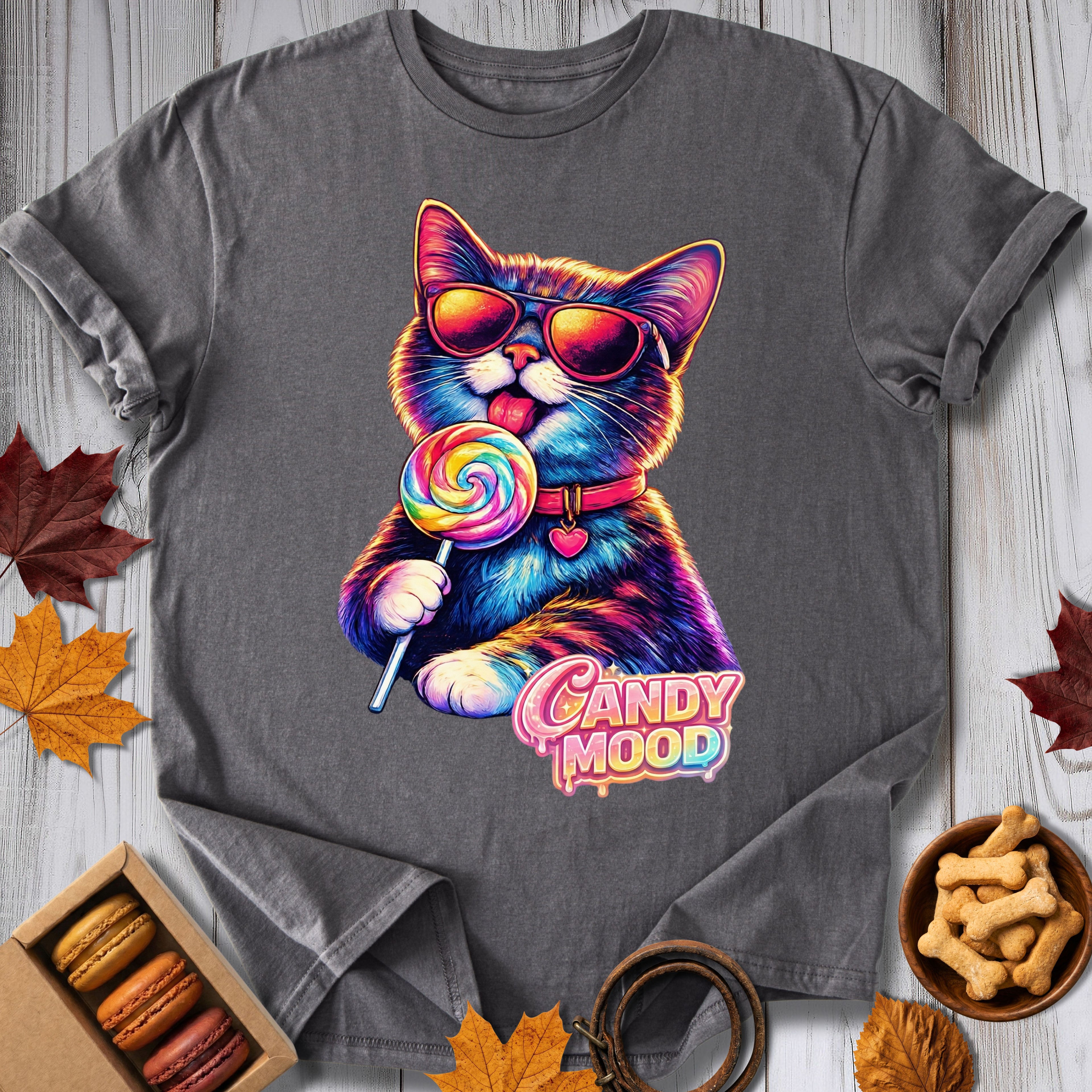Candy Mood Cat Tee