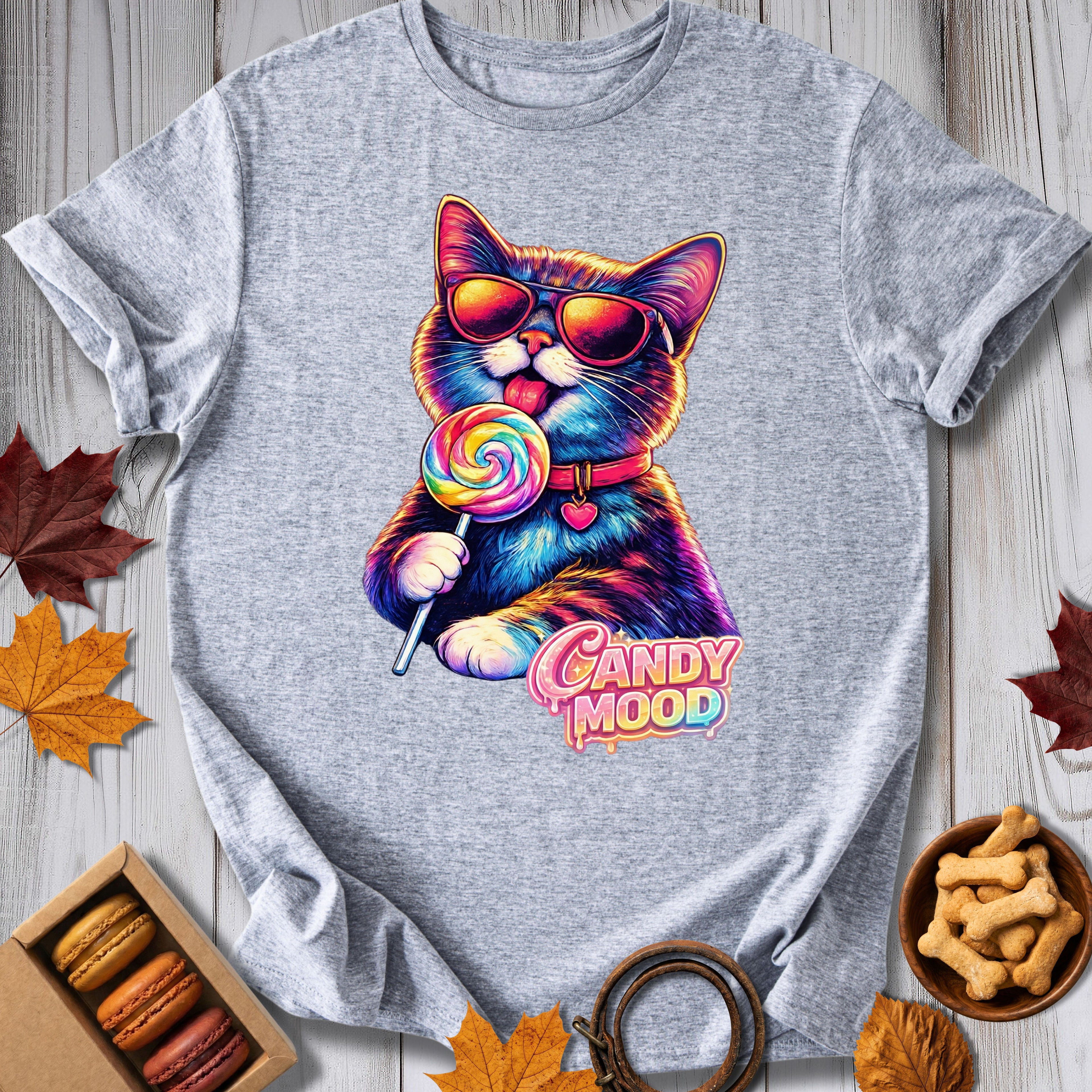 Candy Mood Cat Tee