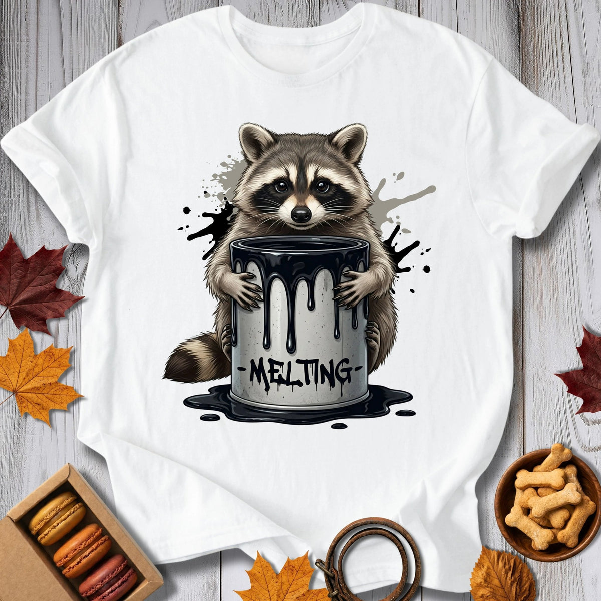 Melting Raccoon Tee - Pawtisserie - variant