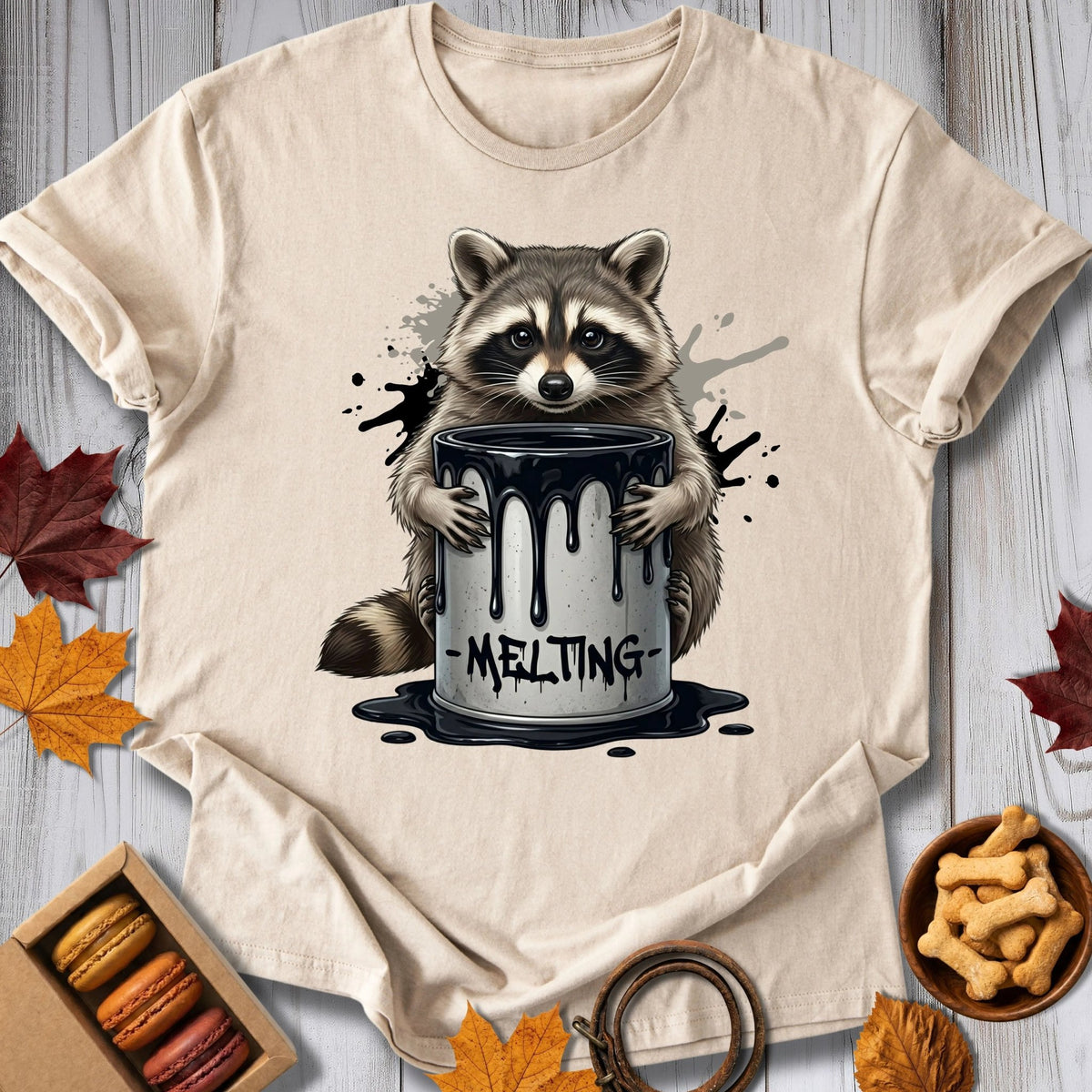 Melting Raccoon Tee - Pawtisserie - variant
