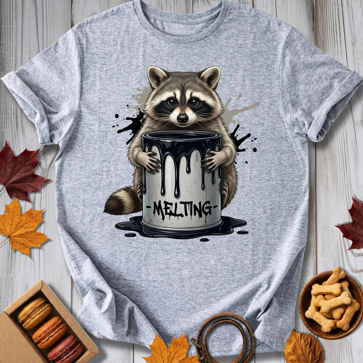 Melting Raccoon Tee - Pawtisserie - variant