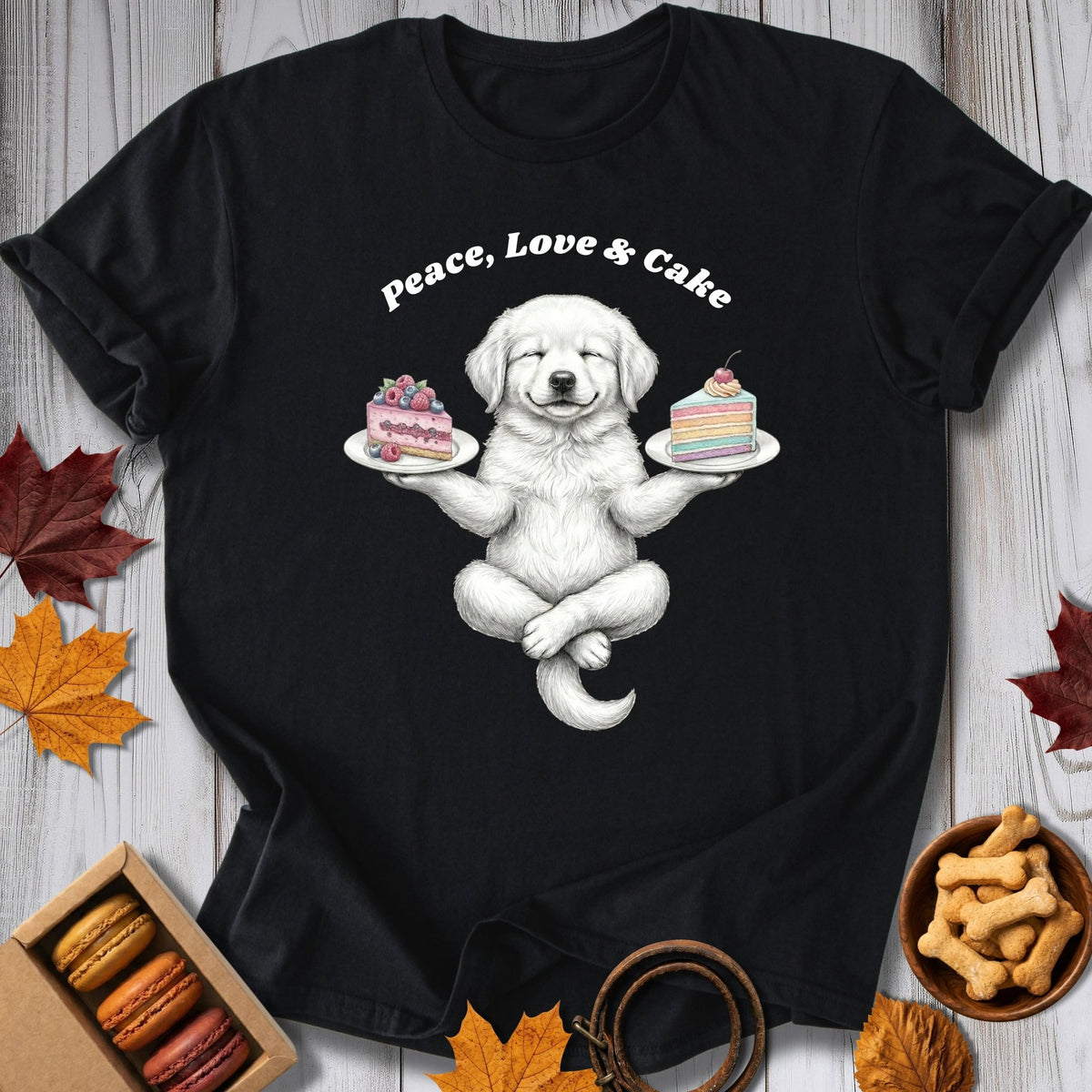 Peace, Love & Cake Tee - Pawtisserie - variant