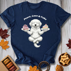 Peace, Love & Cake Tee - Pawtisserie - variant
