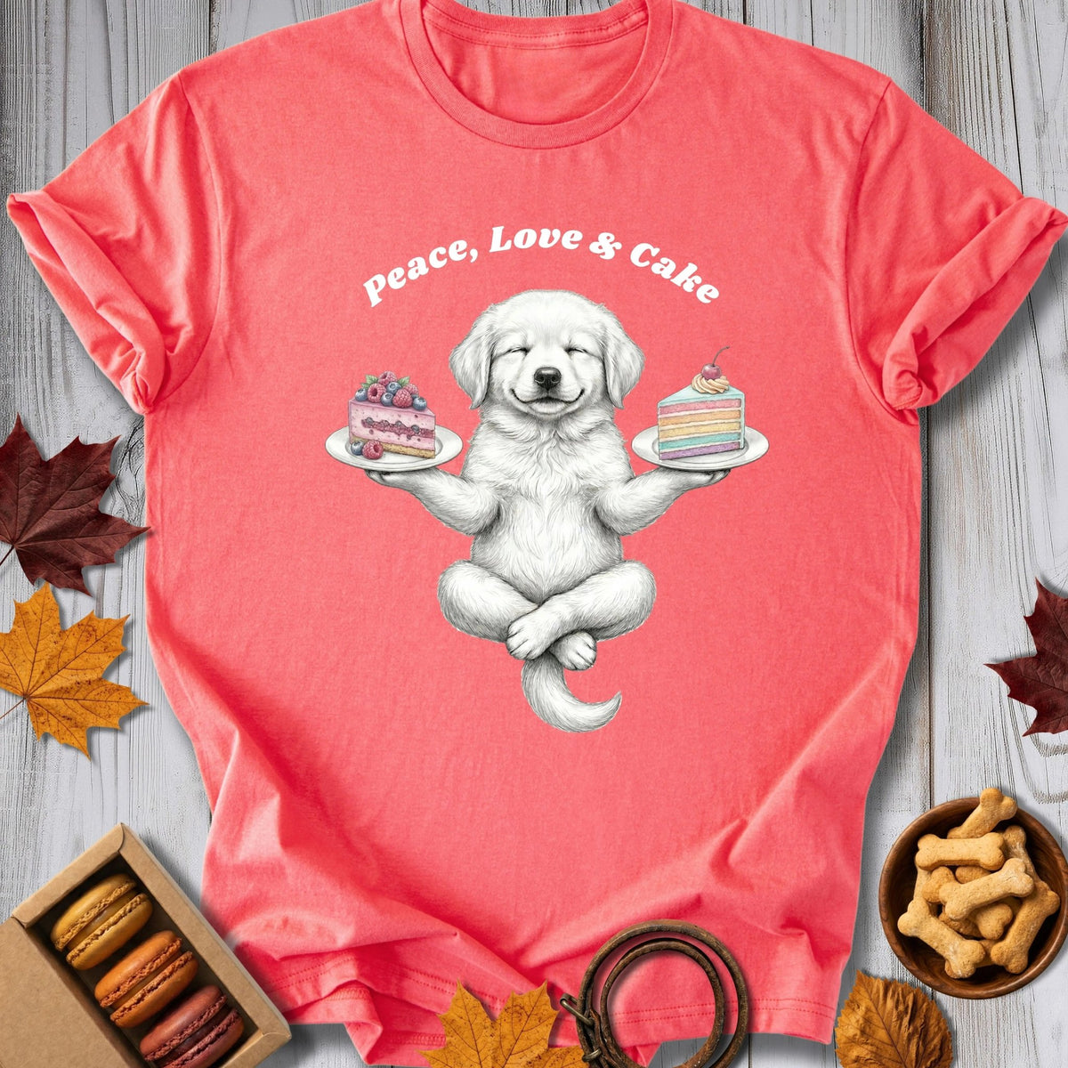 Peace, Love & Cake Tee - Pawtisserie - variant