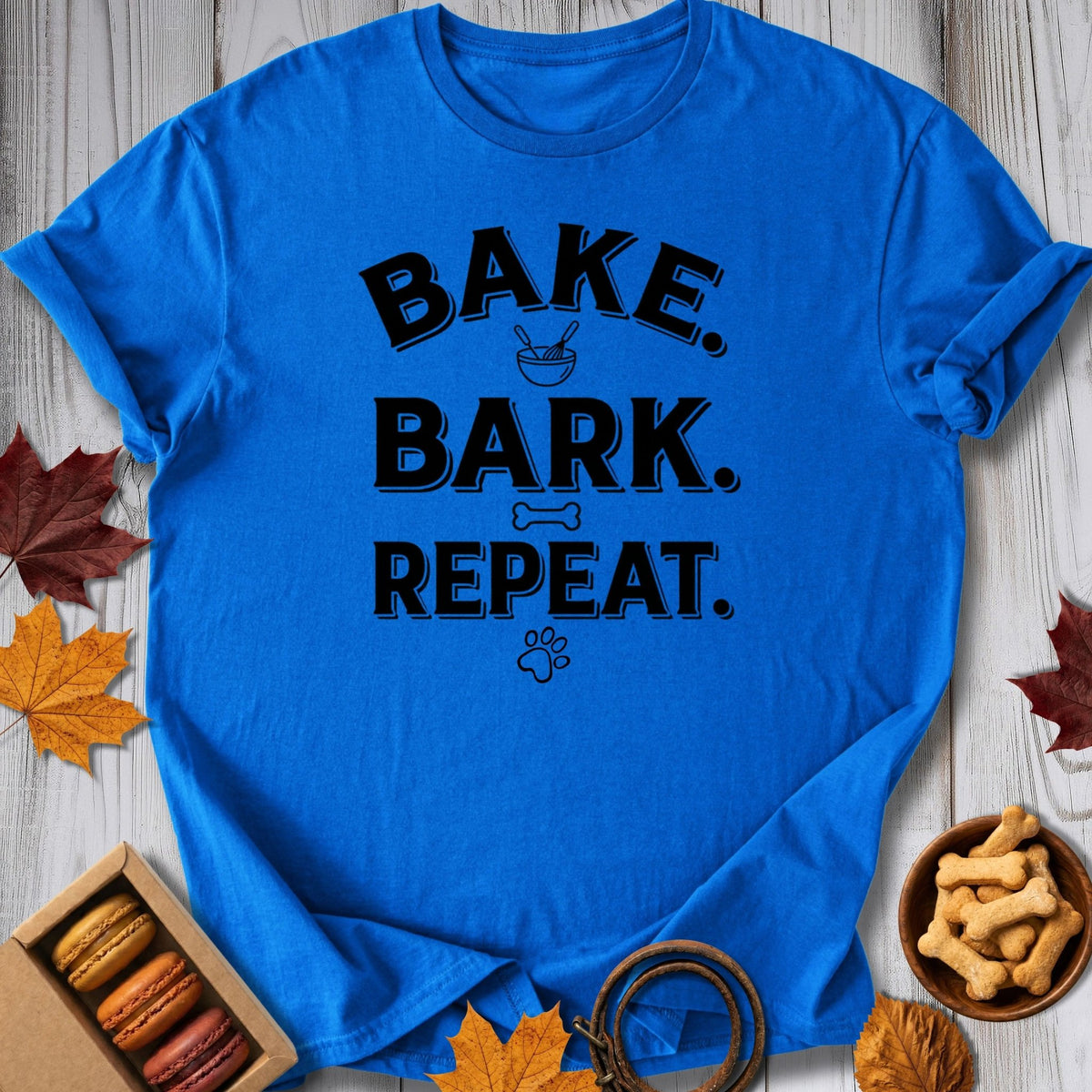 Bake, Bark, Repeat Tee - Pawtisserie - variant