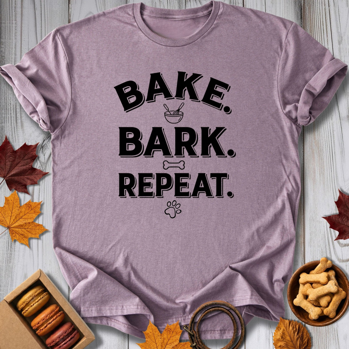 Bake, Bark, Repeat Tee - Pawtisserie - variant