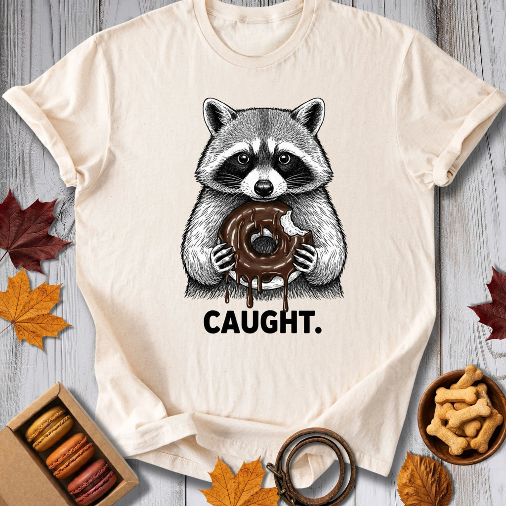 Caught Raccoon Donut Tee - Pawtisserie - variant