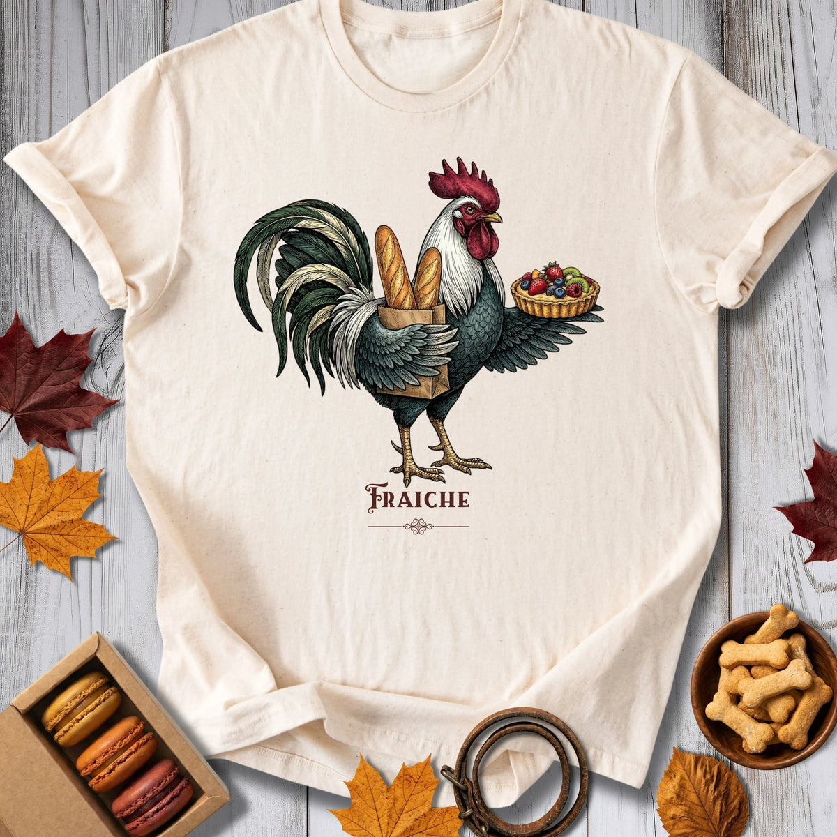 Cockerel Tart Tee - Pawtisserie - variant