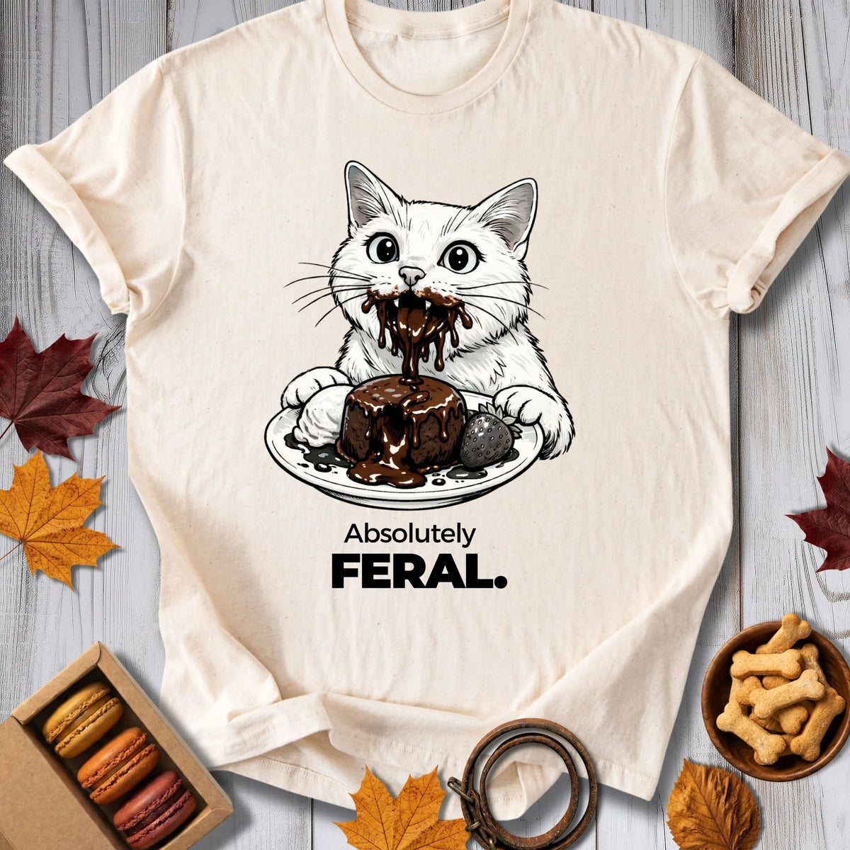 Feral & Sweet Cat Tee - Pawtisserie - variant