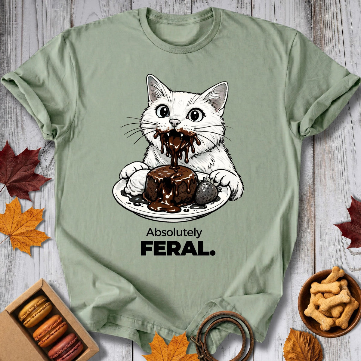 Feral & Sweet Cat Tee - Pawtisserie - variant