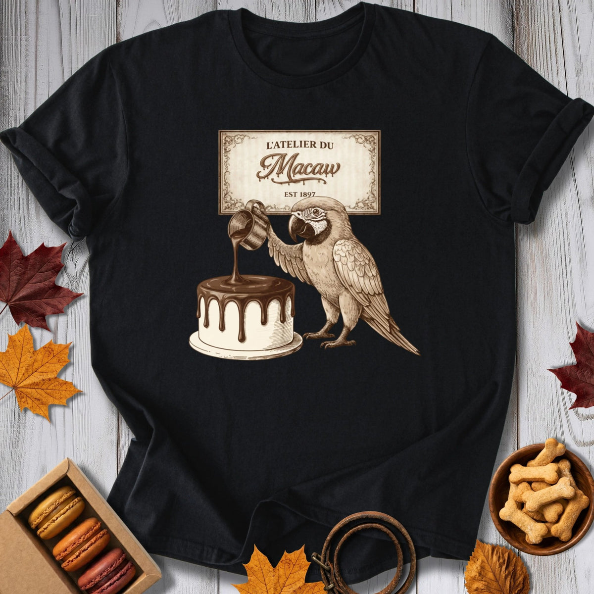 L' Atelier du Macaw Tee - Pawtisserie - variant