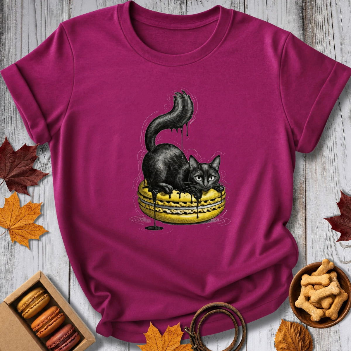 Macaron Mood Cat Tee - Pawtisserie - variant