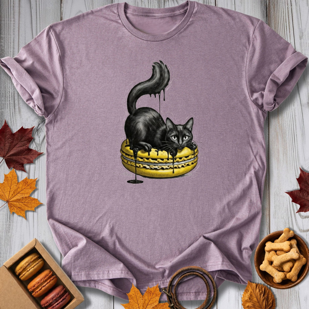Macaron Mood Cat Tee - Pawtisserie - variant