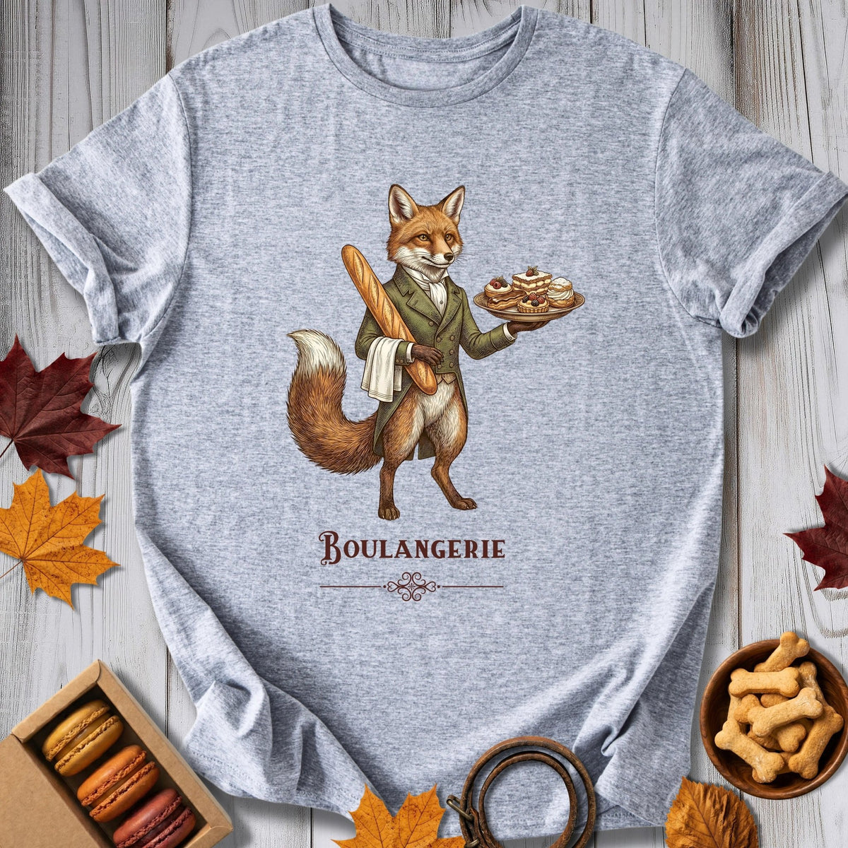Boulangerie Fox Tee - Pawtisserie - variant
