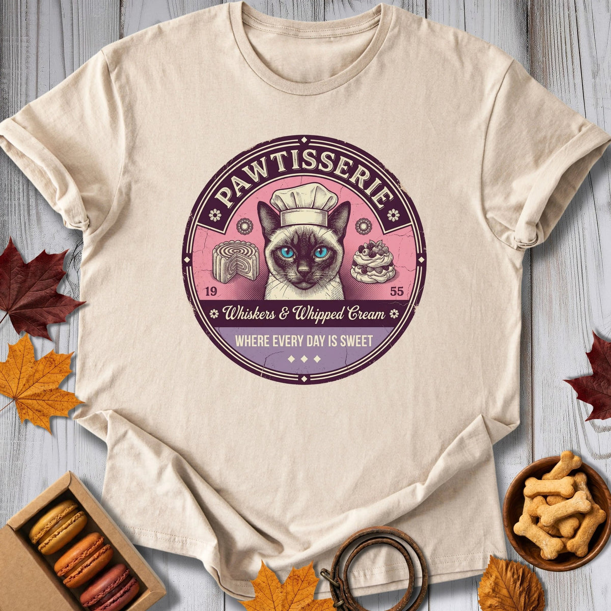 Whiskers & Cream Tee - Pawtisserie - variant