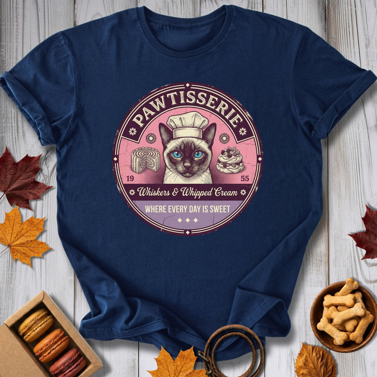 Whiskers & Cream Tee - Pawtisserie - variant