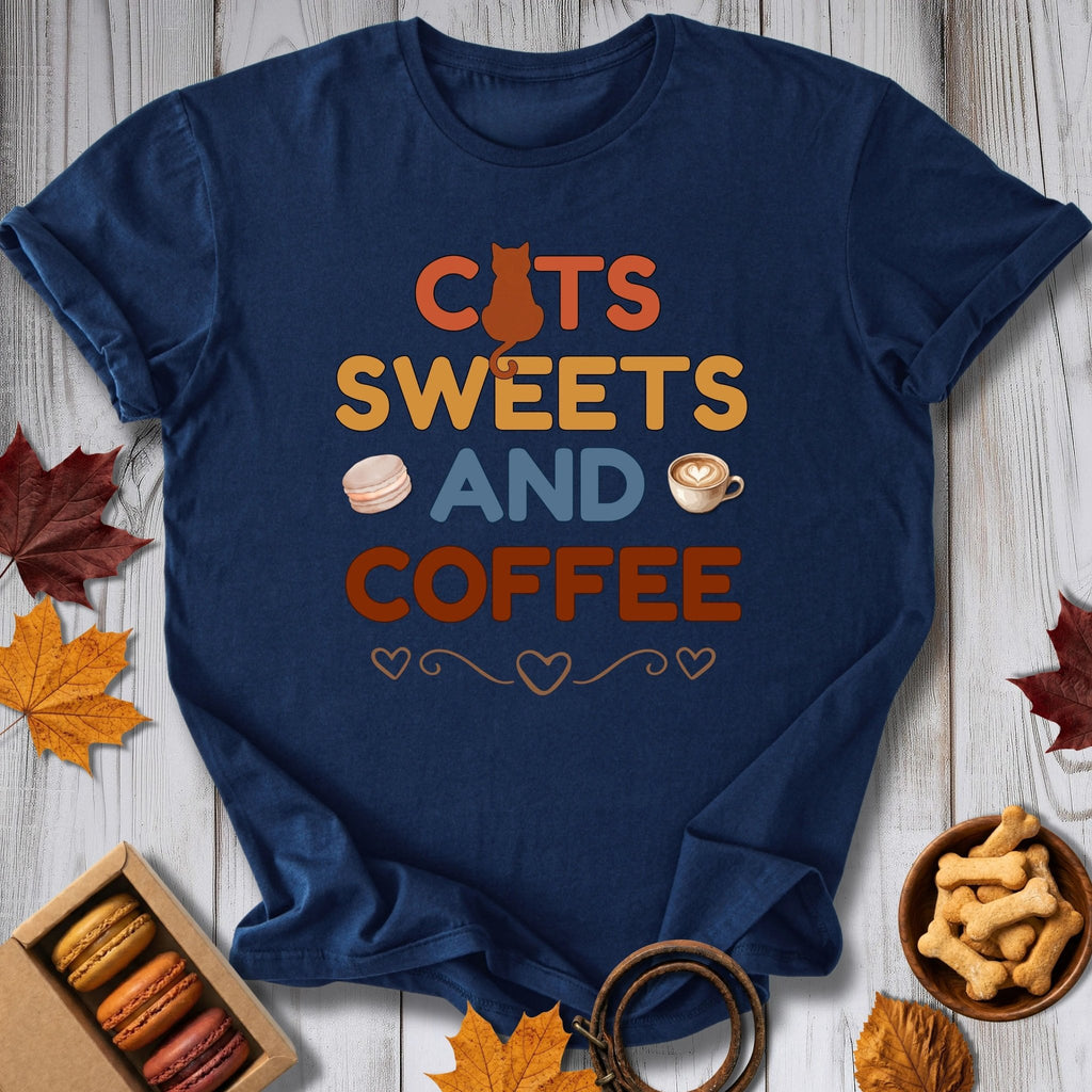 Cats, Sugar & Coffee Tee - Pawtisserie - variant