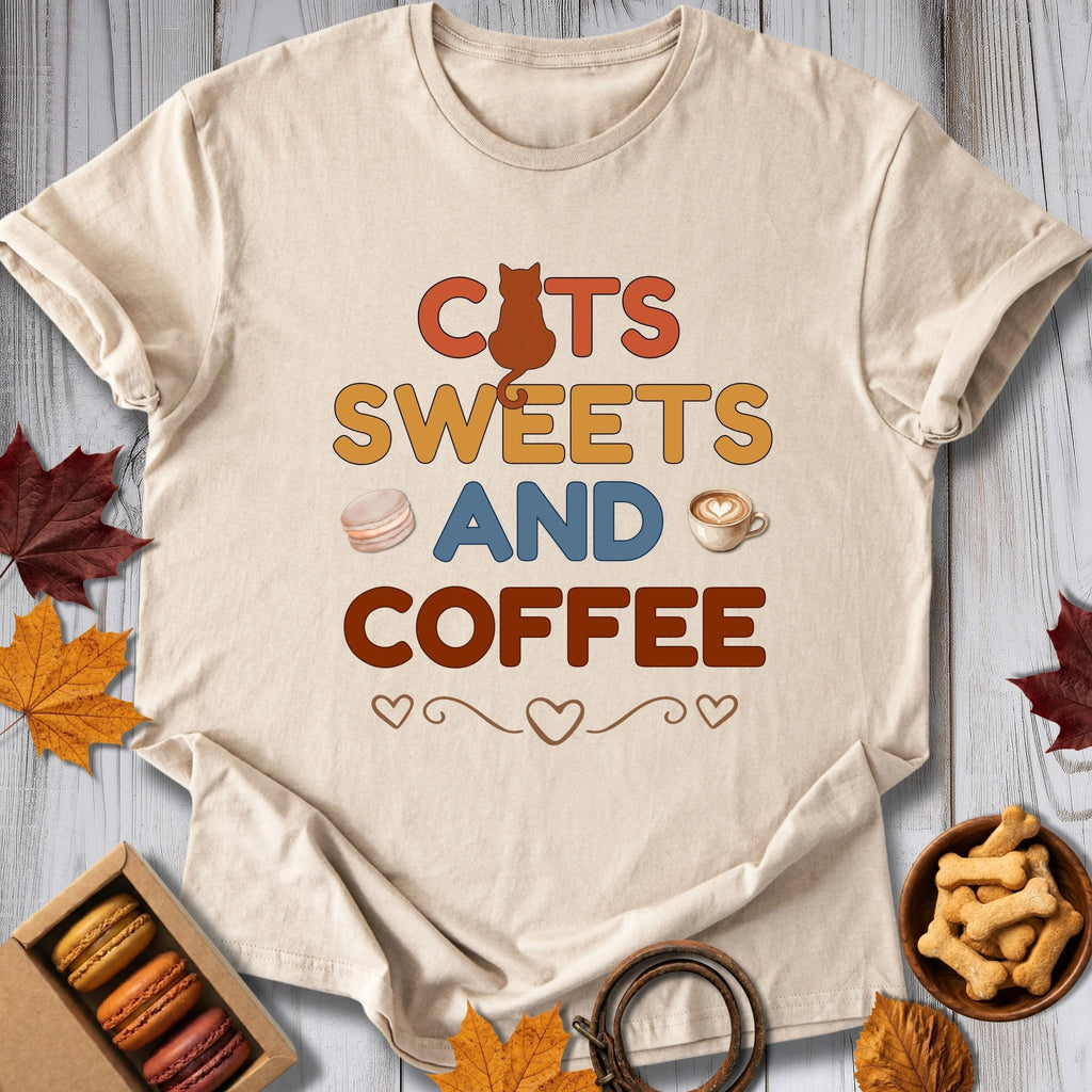 Cats, Sugar & Coffee Tee - Pawtisserie - variant