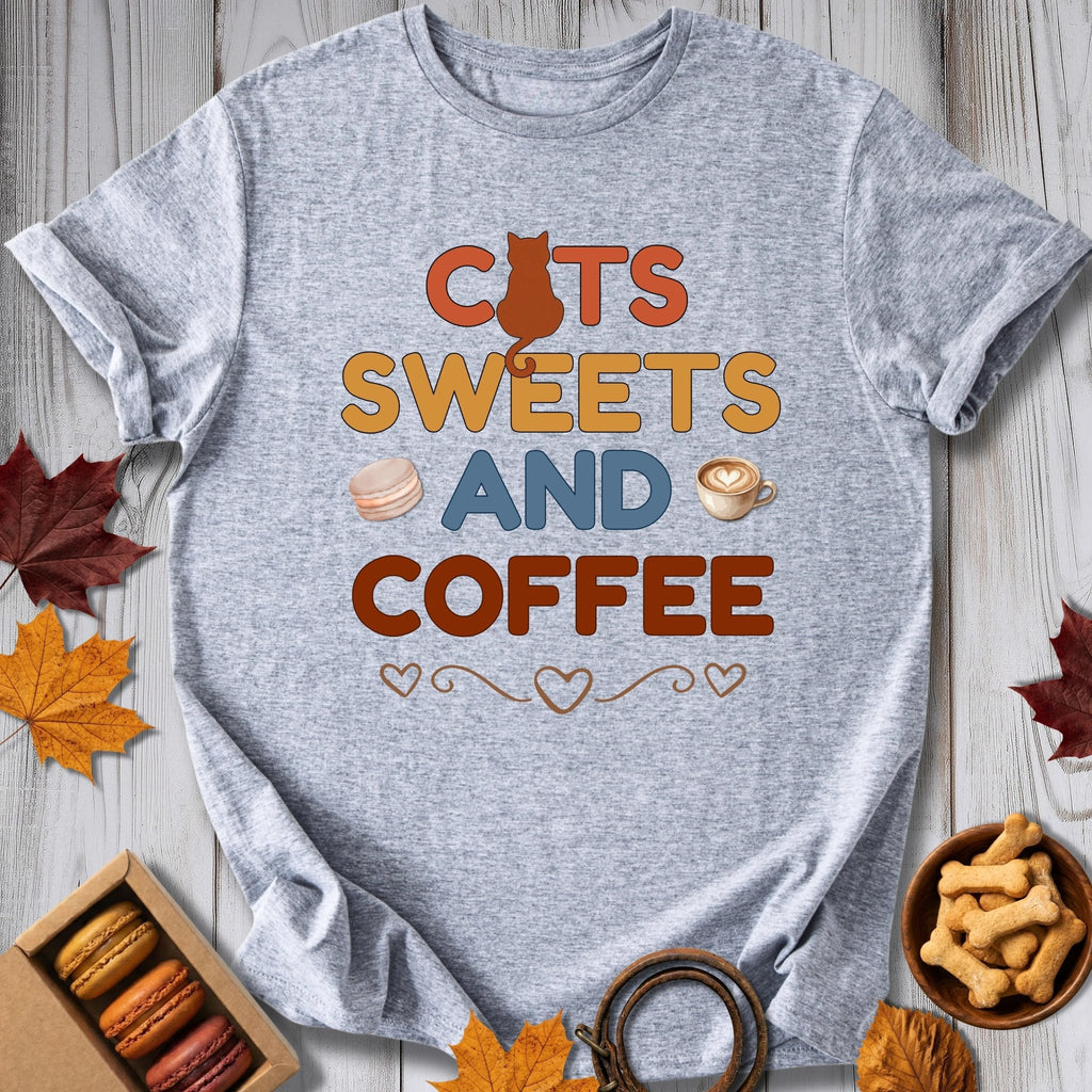 Cats, Sugar & Coffee Tee - Pawtisserie - variant