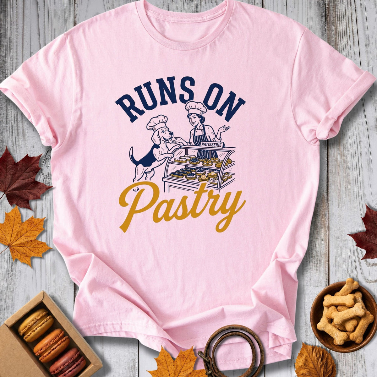 Runs On Pastry Tee - Pawtisserie - variant