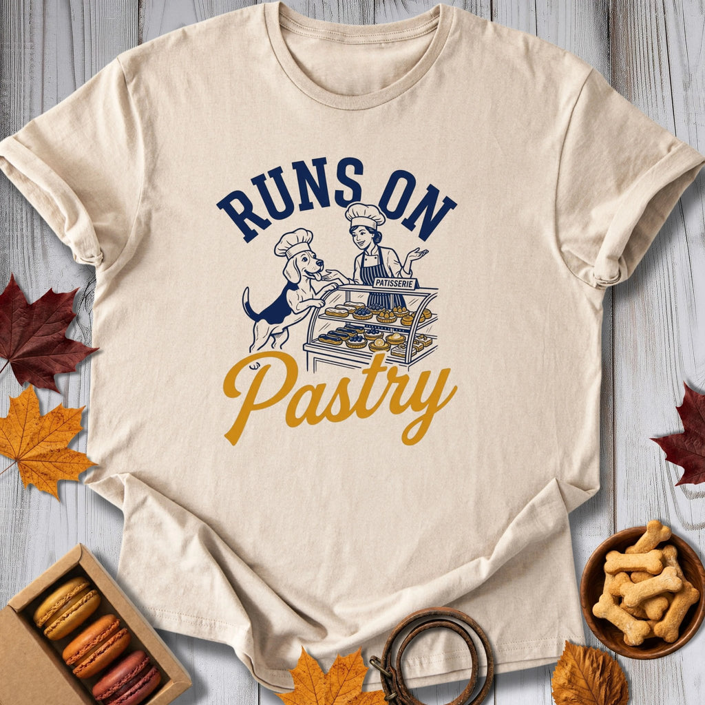 Runs On Pastry Tee - Pawtisserie - variant