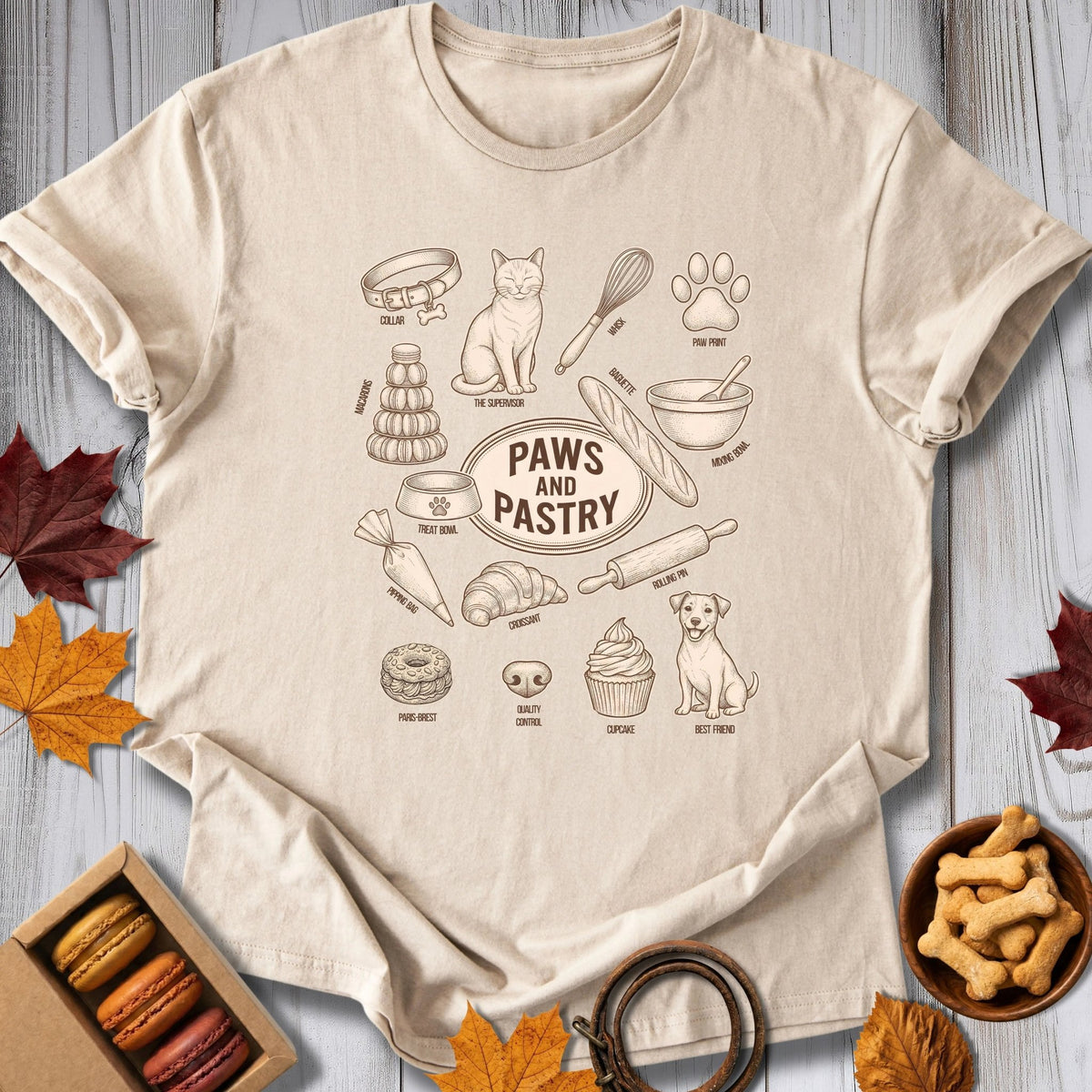 Paws & Pastry Tee - Pawtisserie - variant
