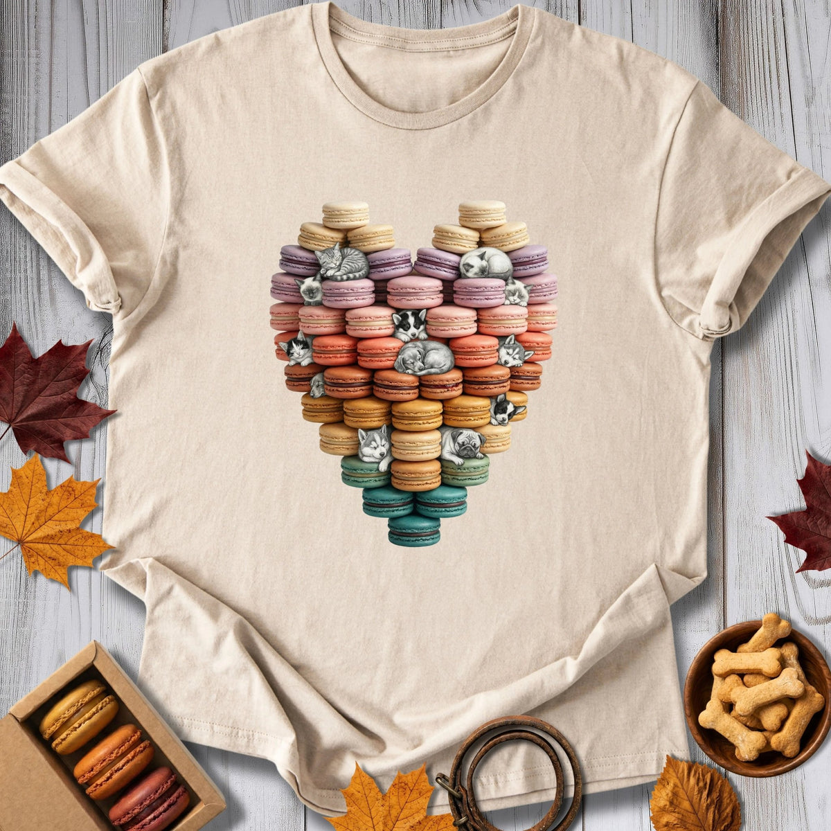 Macaron Heart Tee - Pawtisserie - variant