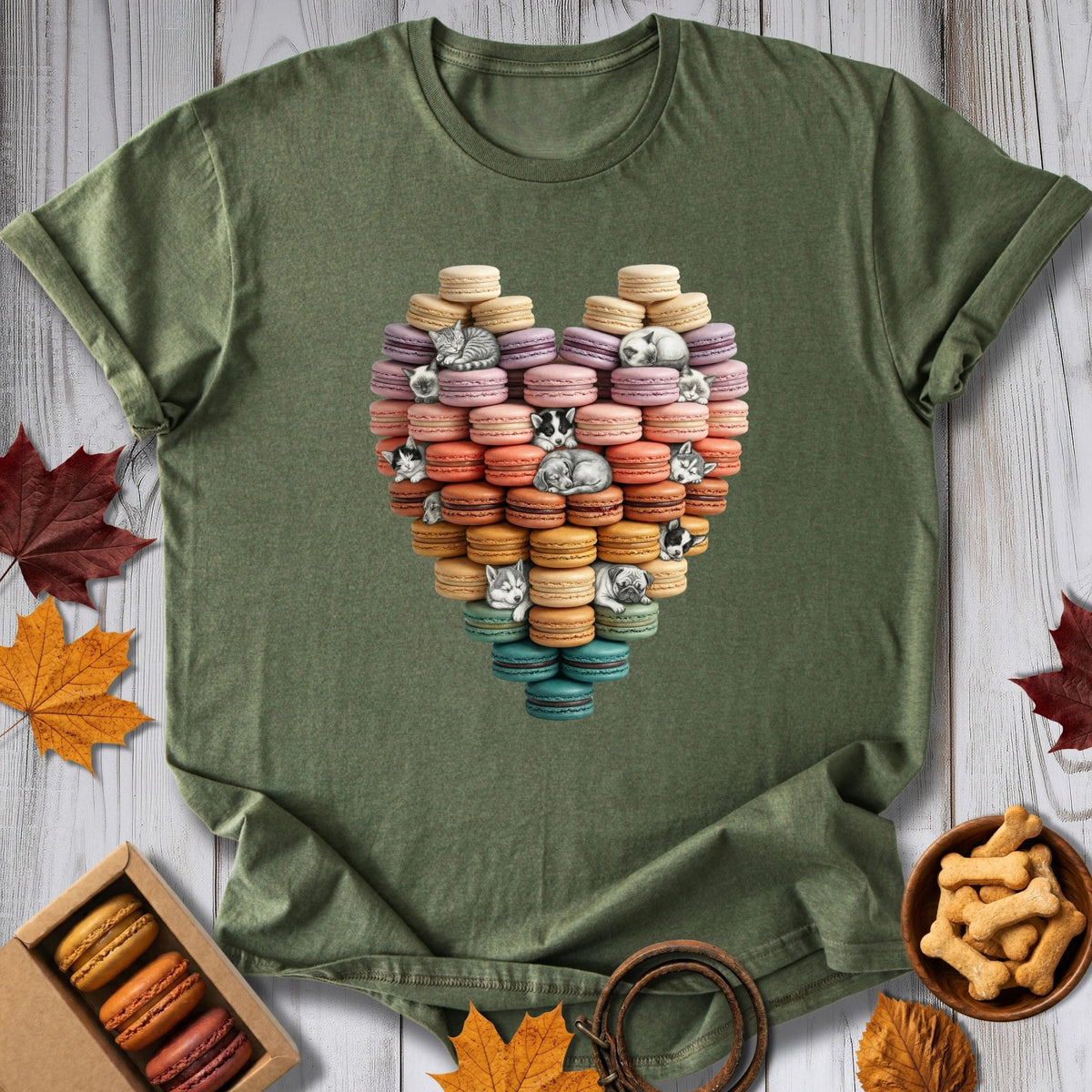 Macaron Heart Tee - Pawtisserie - variant
