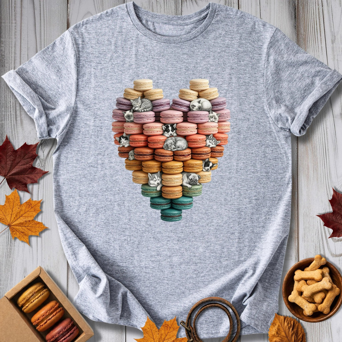 Macaron Heart Tee - Pawtisserie - variant