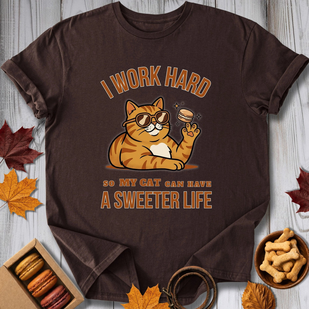 I Work Hard Tee - Pawtisserie - variant