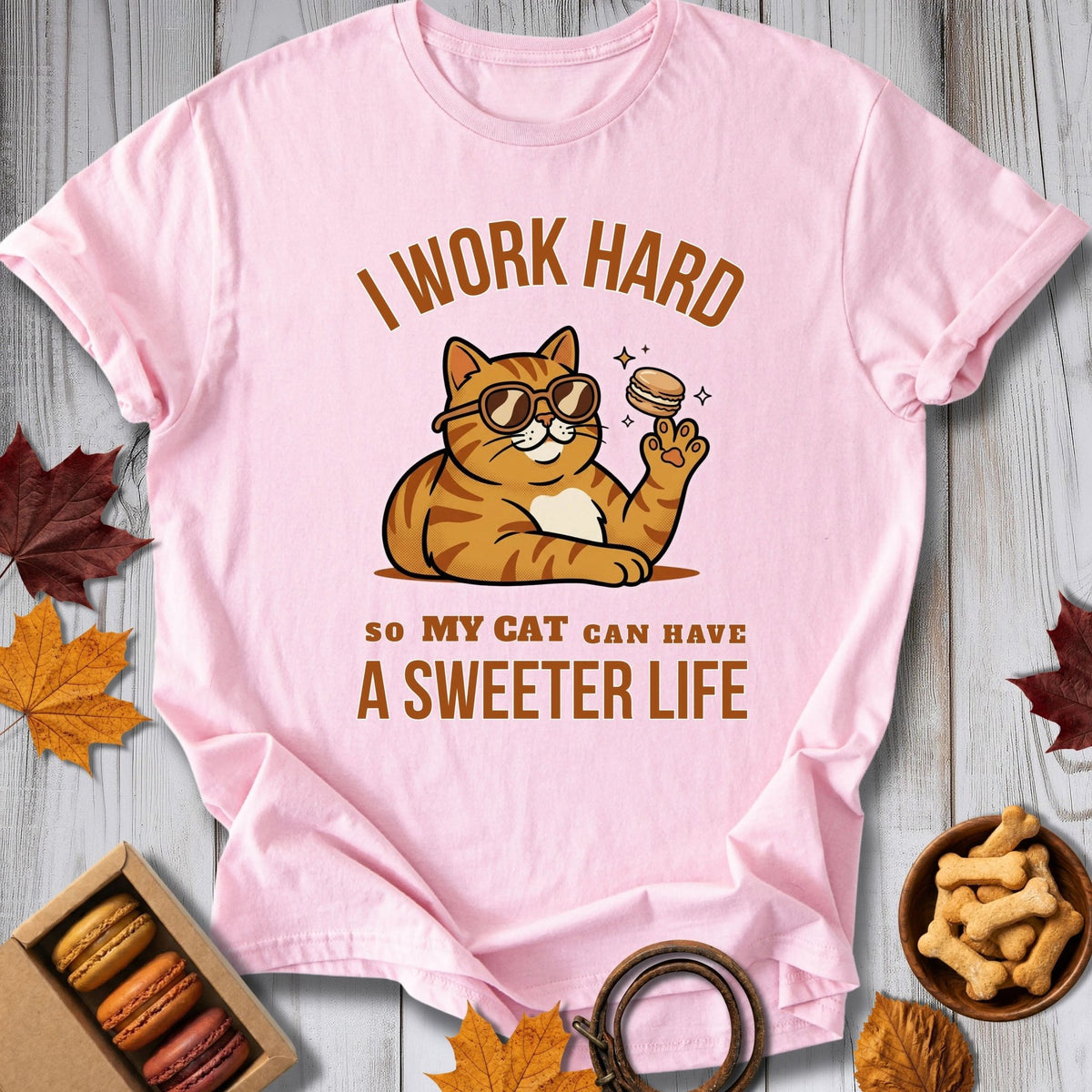 I Work Hard Tee - Pawtisserie - variant