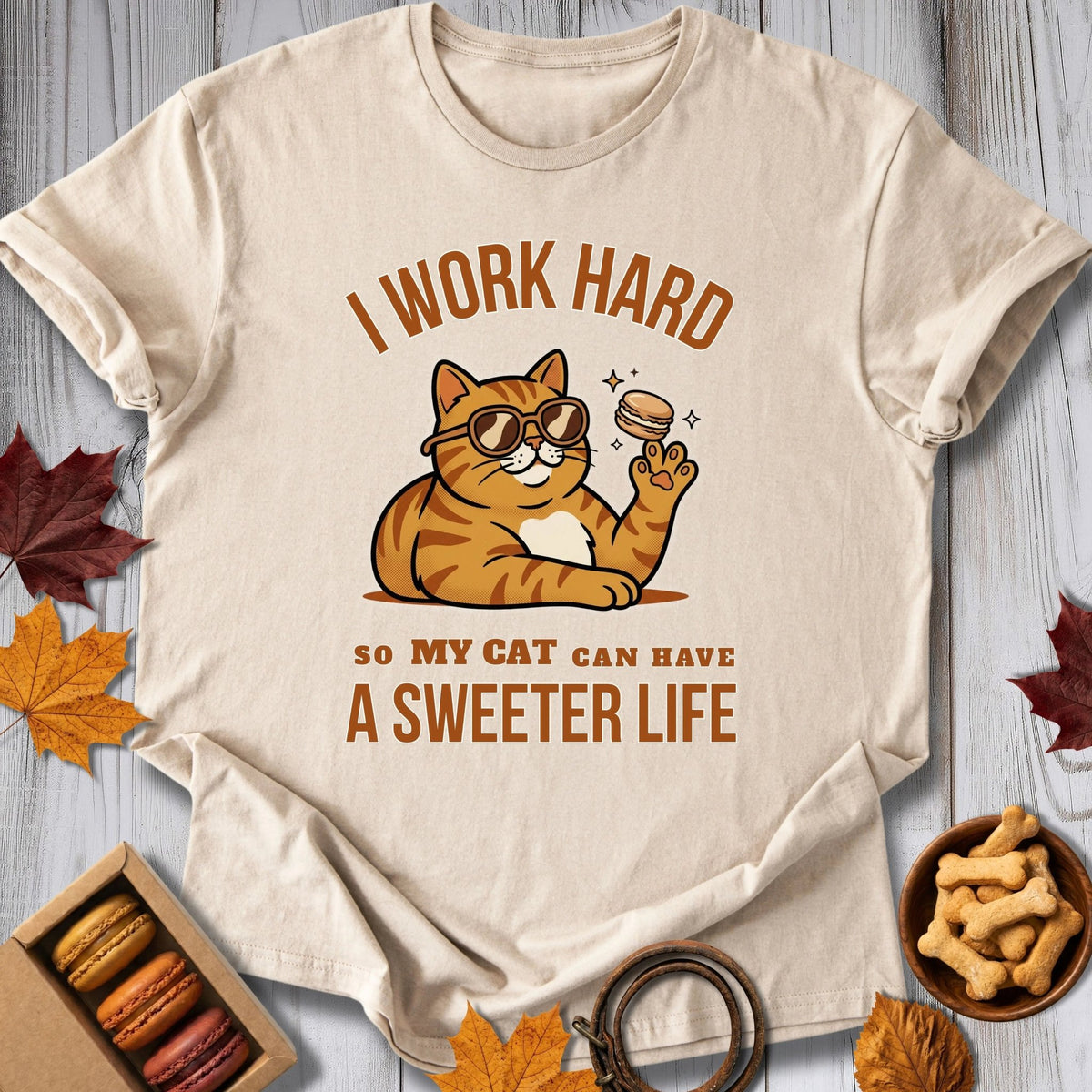 I Work Hard Tee - Pawtisserie - variant