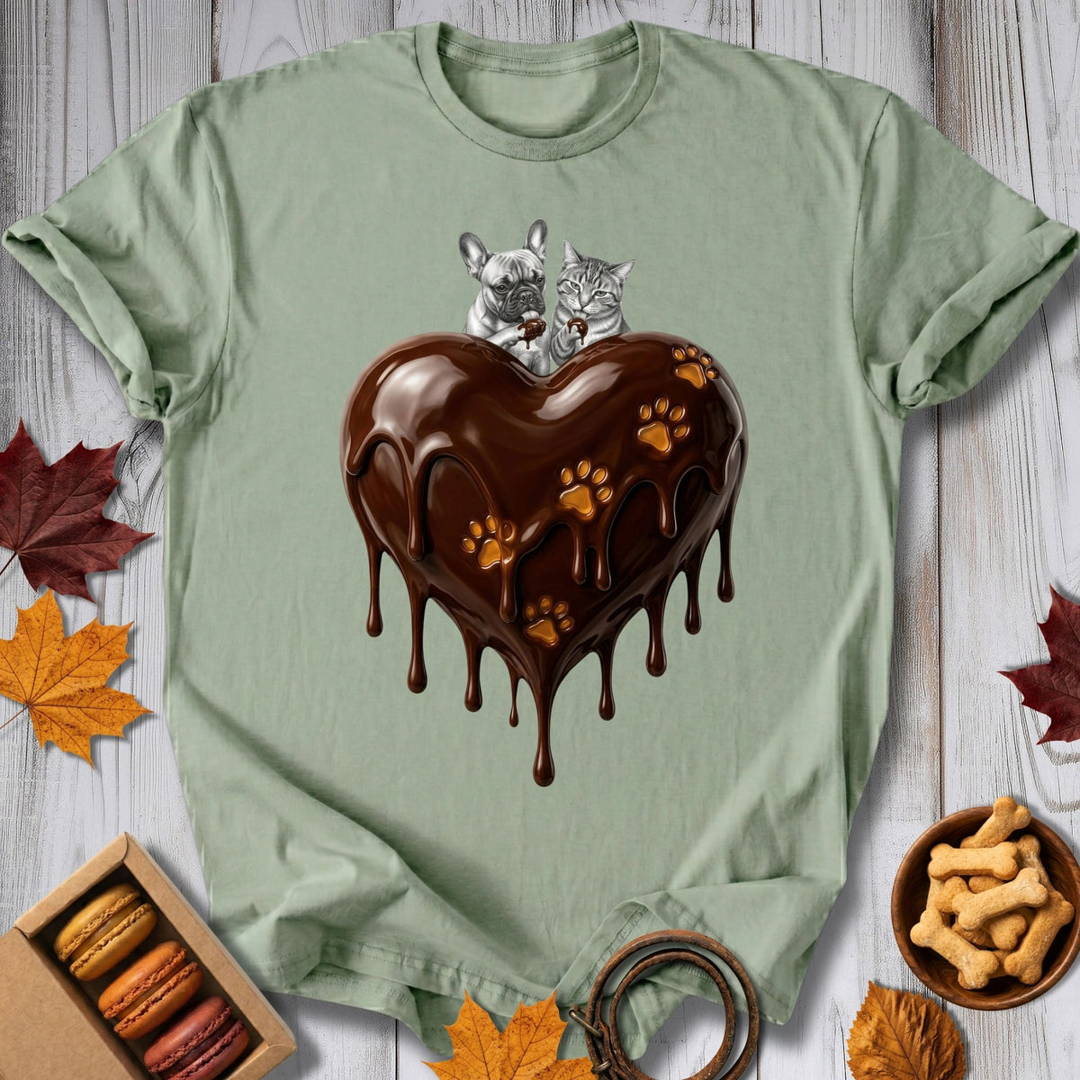 Chocolate Heart Tee - Pawtisserie - variant