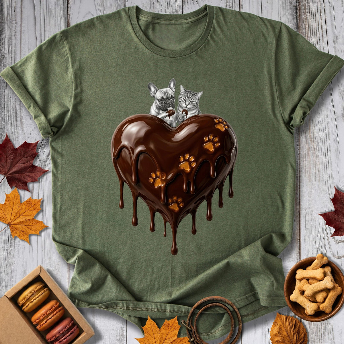 Chocolate Heart Tee - Pawtisserie - variant