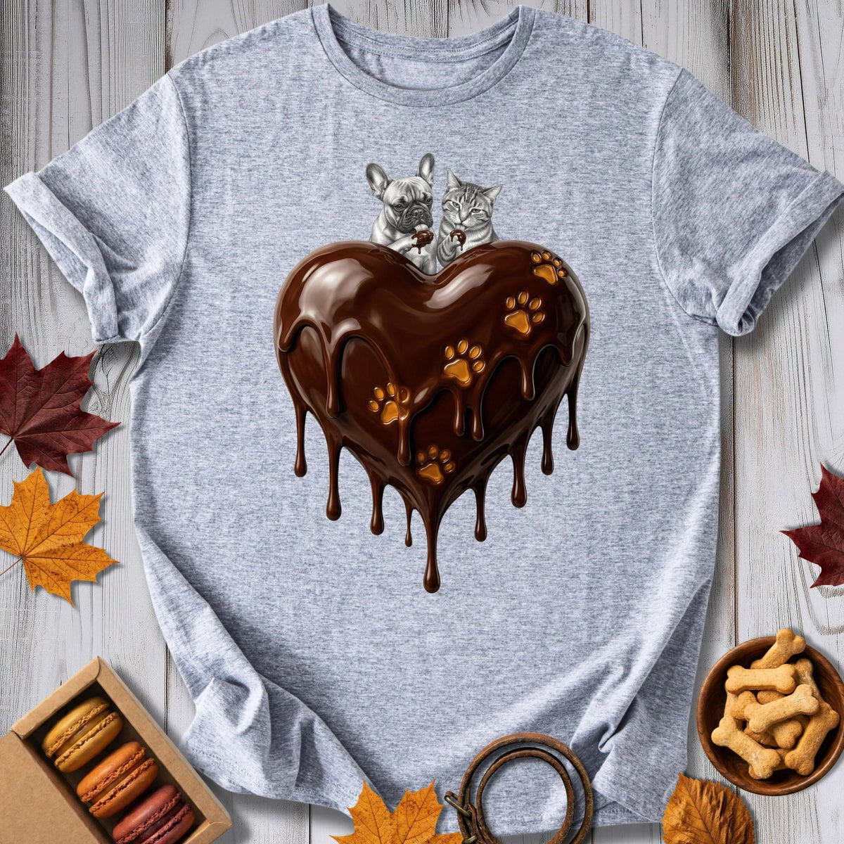 Chocolate Heart Tee - Pawtisserie - variant