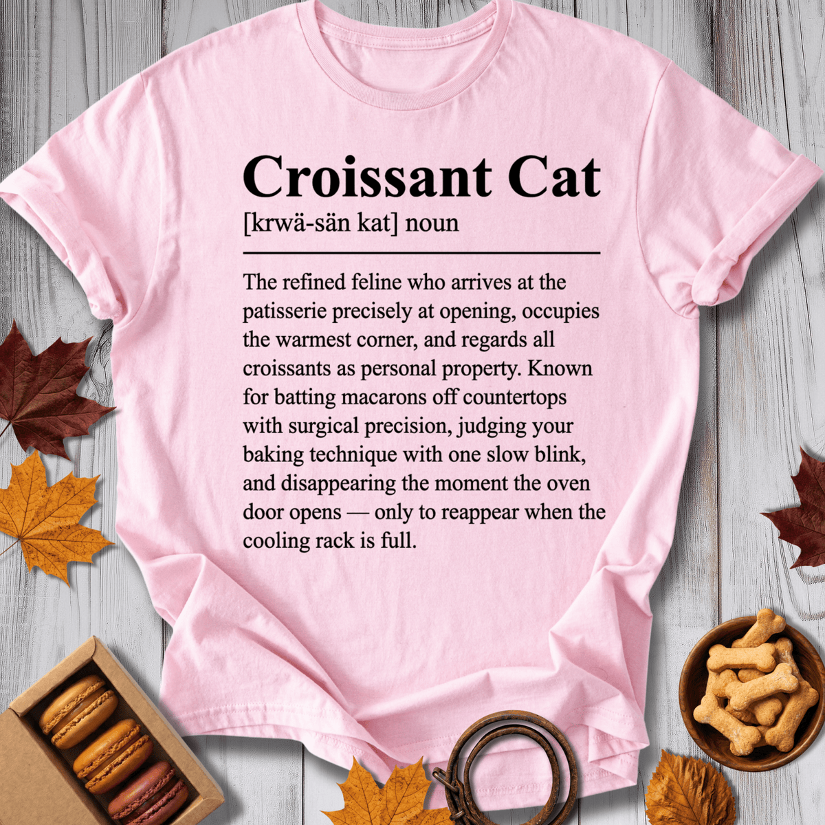 Croissant Cat Tee - Pawtisserie - variant