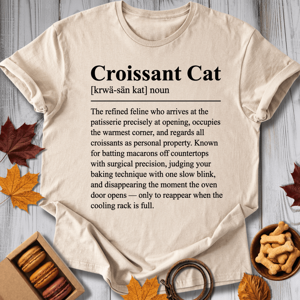 Croissant Cat Tee - Pawtisserie - variant